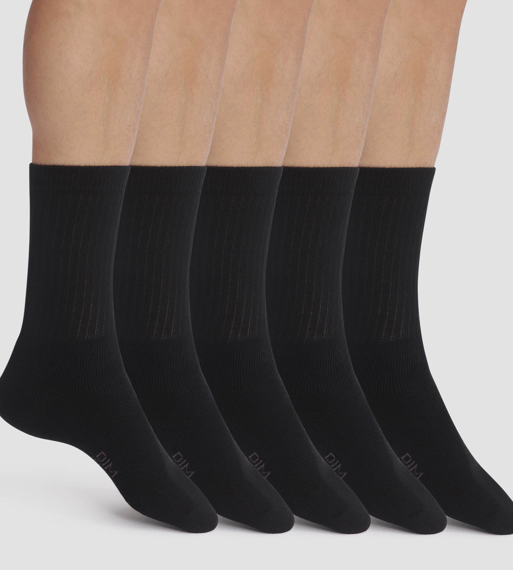 Pack of 5 pairs of men's socks Black EcoDim Sport