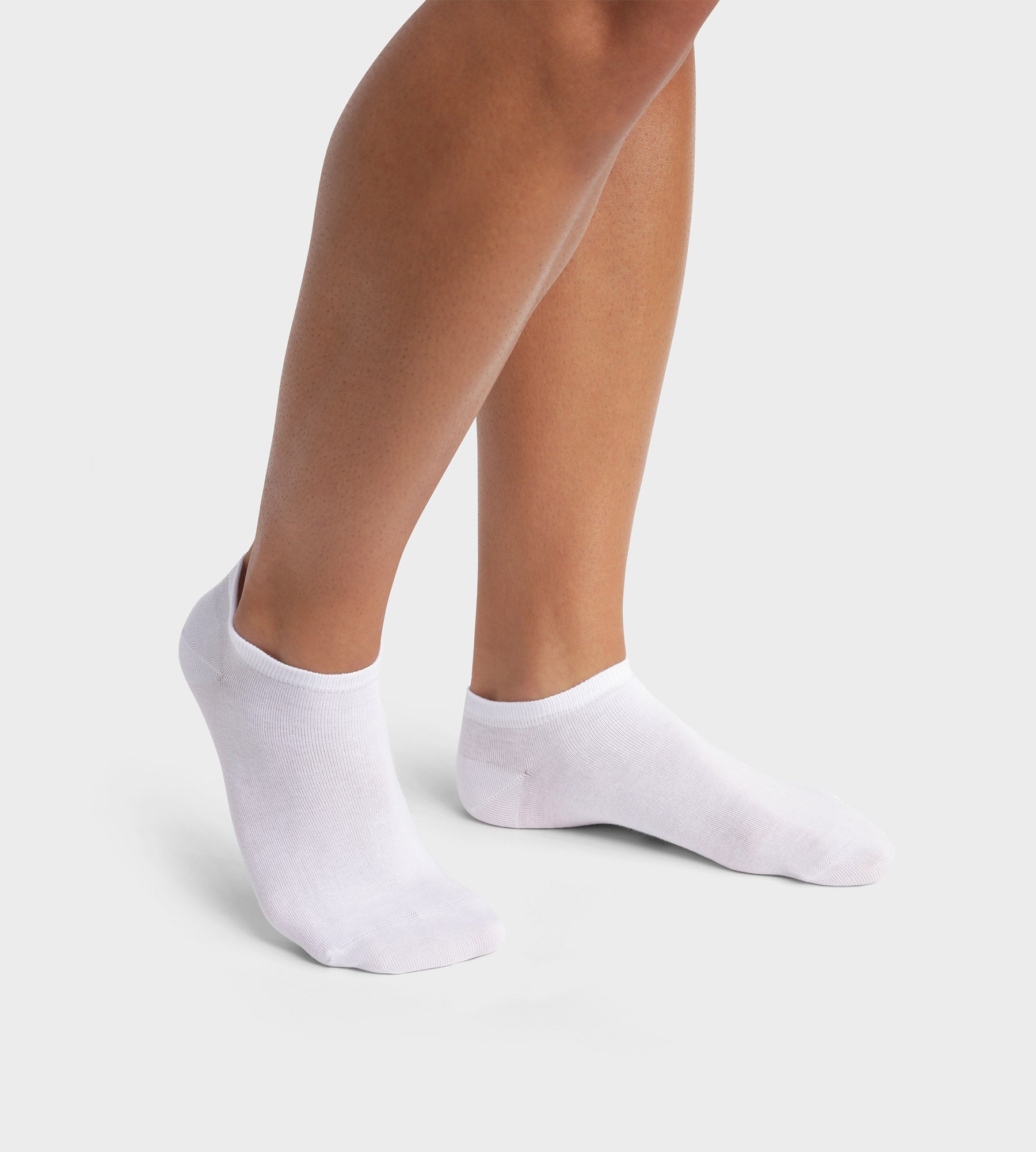 Pack of 2 pairs of White men's socks in organic cotton Dim Good