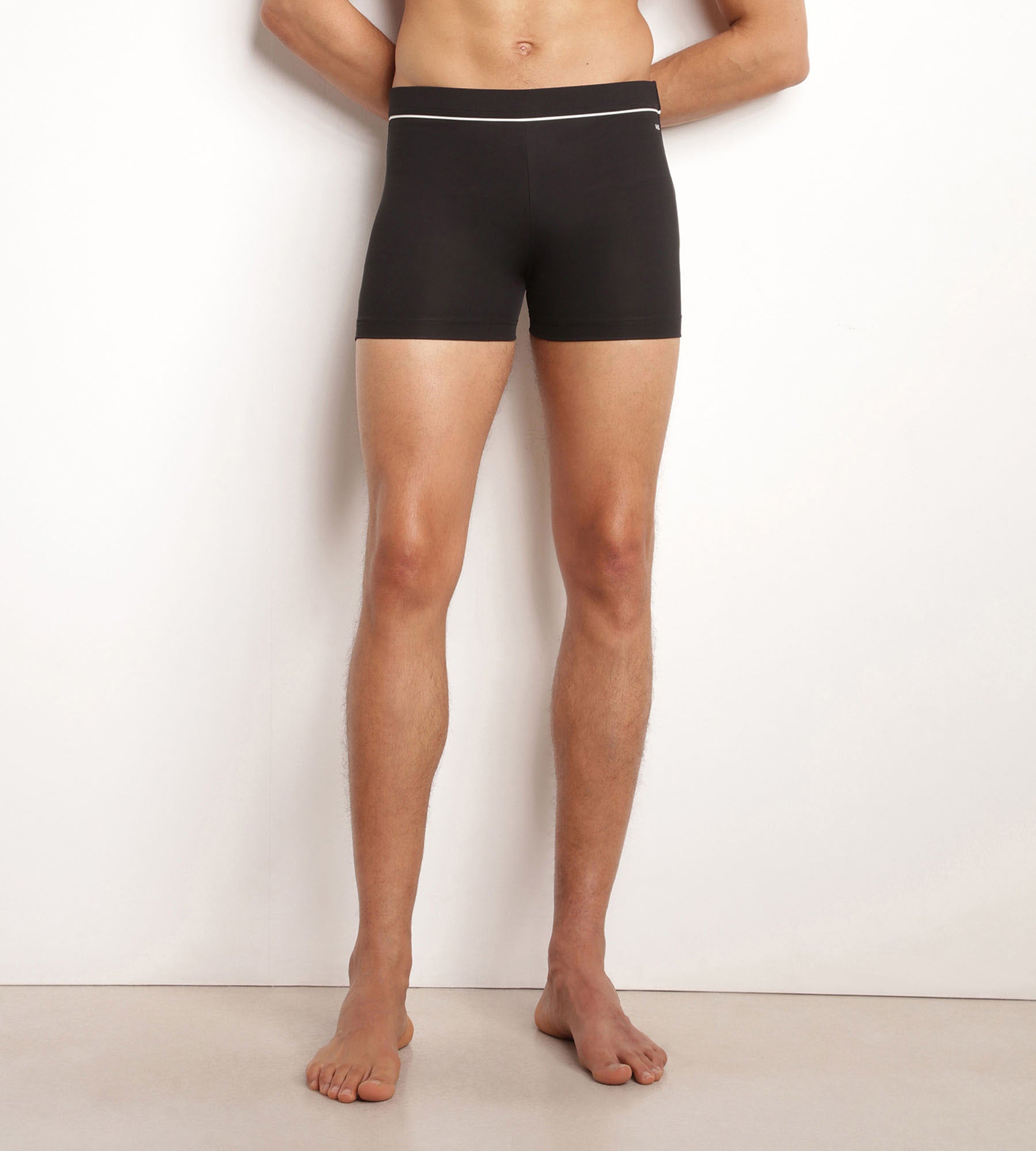 Men's swimming costume in black microfibre Dim Move