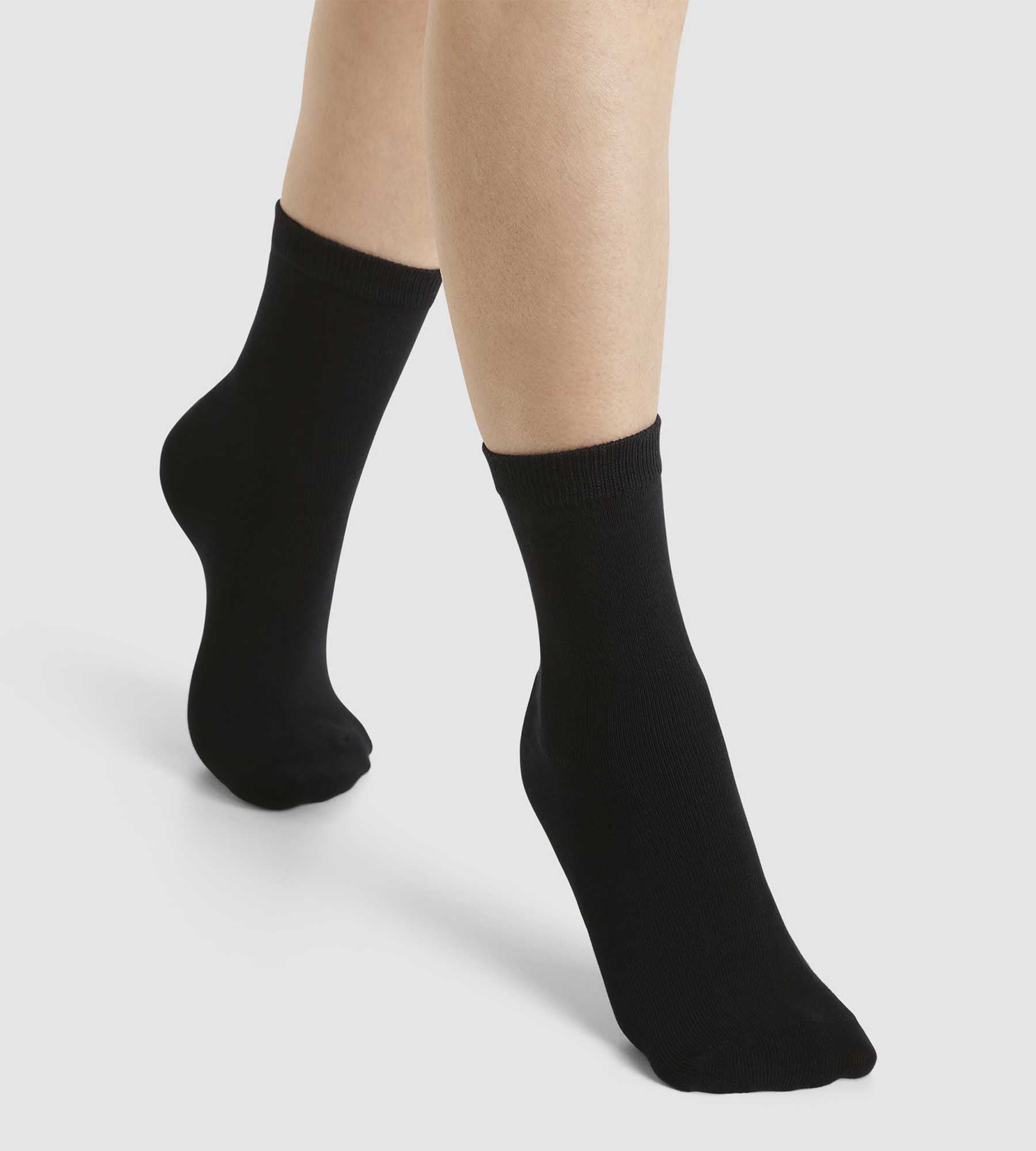 Children's warm black Thermo Fleece socks