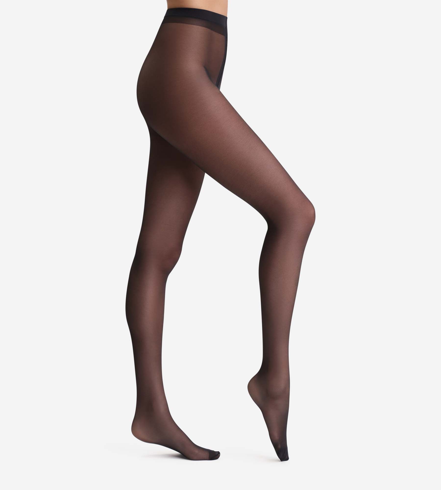 Diam's Silhouette Fuselée semi-opaque black tights