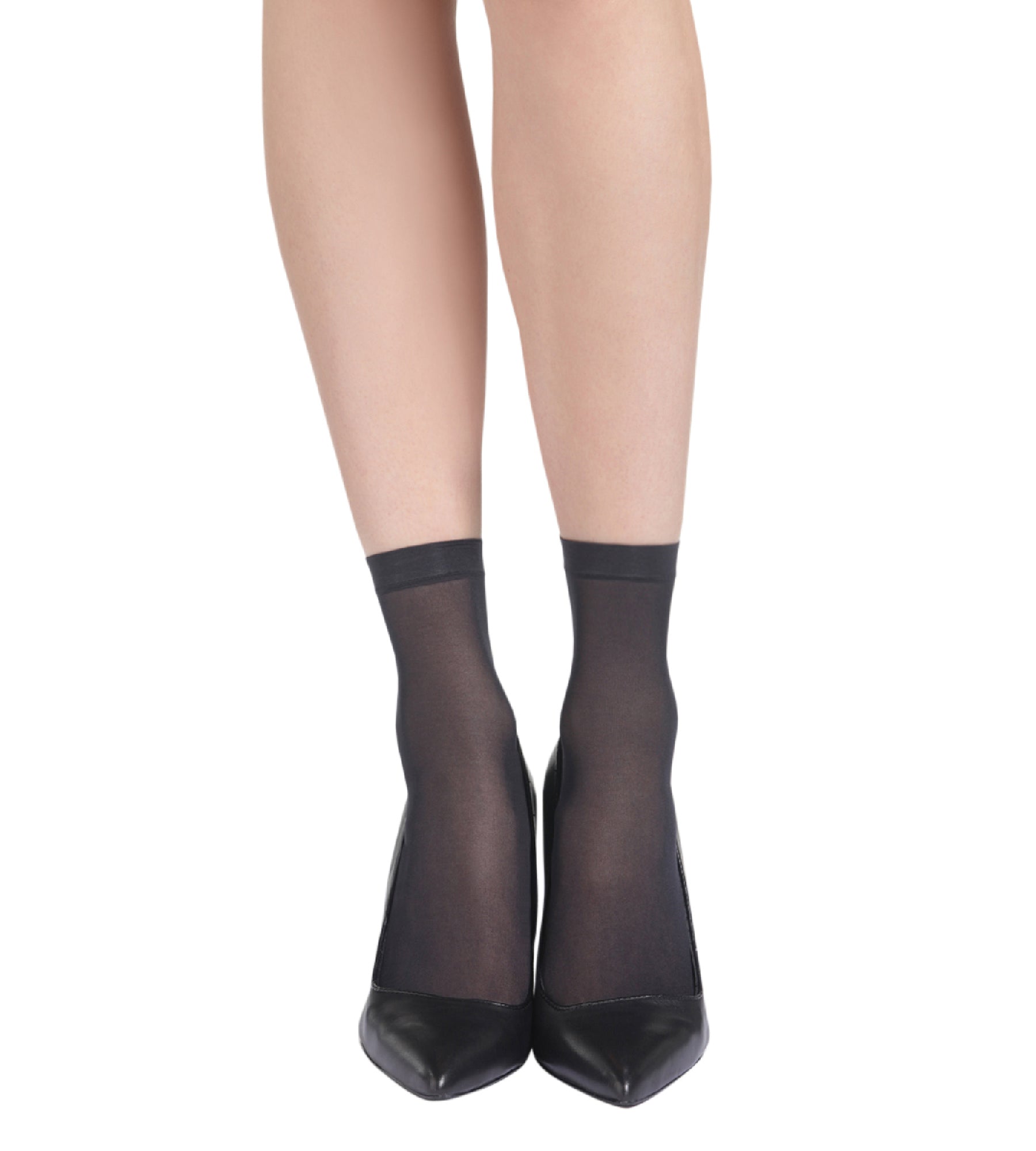 Pack de 4 calcetines medias negras EcoDIM semi-opacas 30D