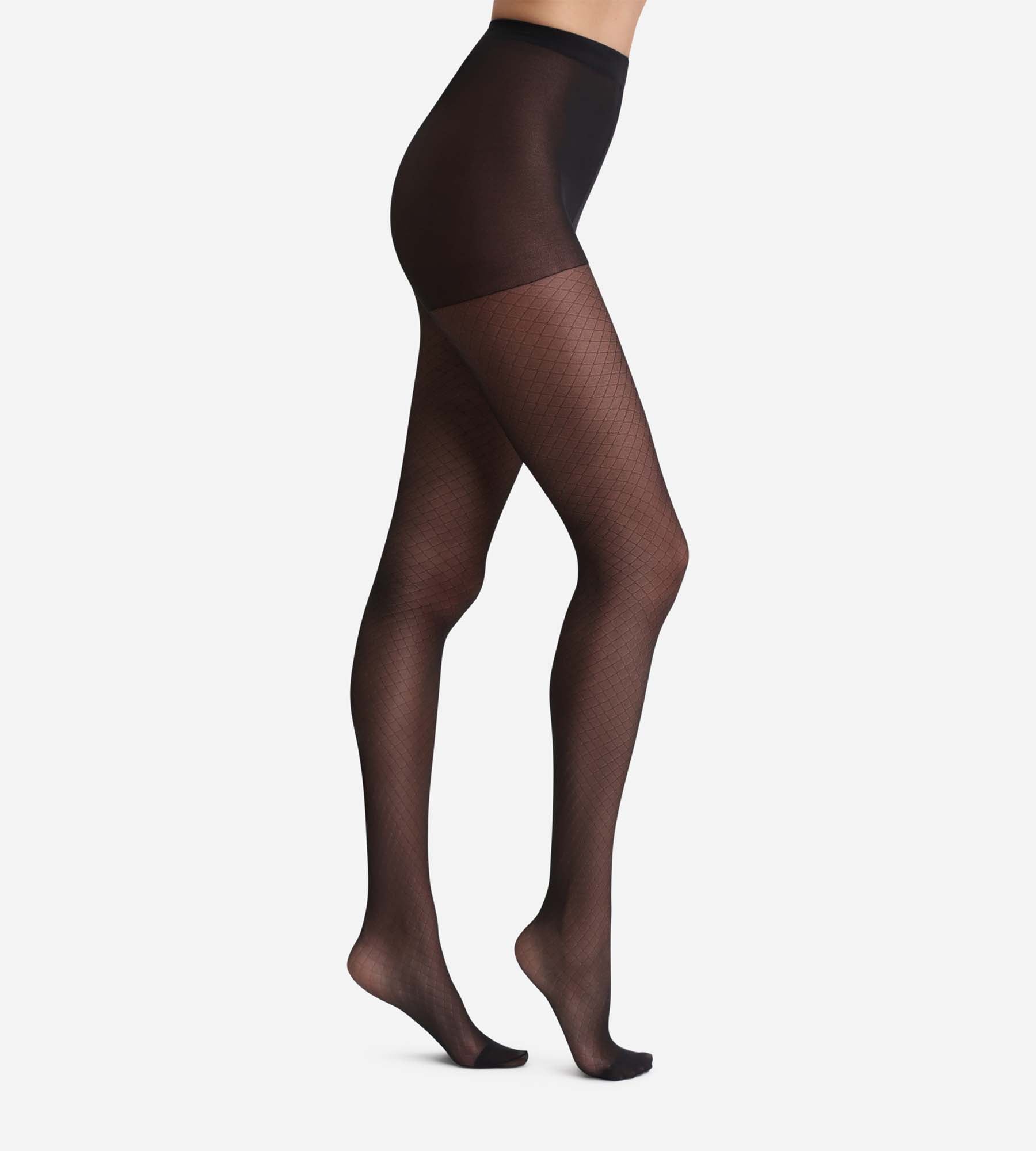 Black Illusion Fishnet Tights Dim Style