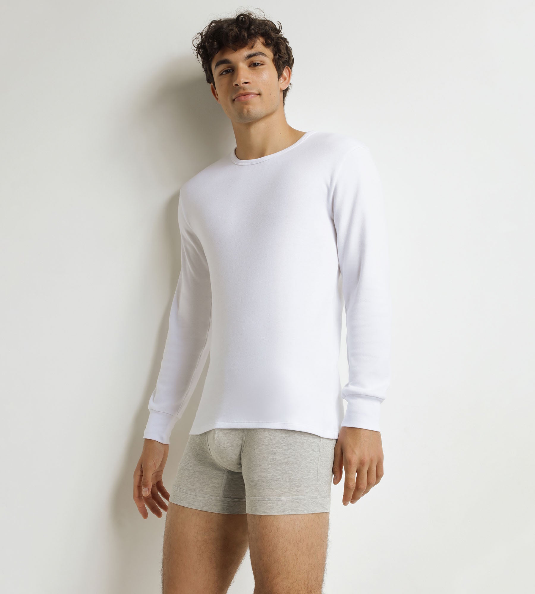Men's white cotton T-shirt Dim Thermal