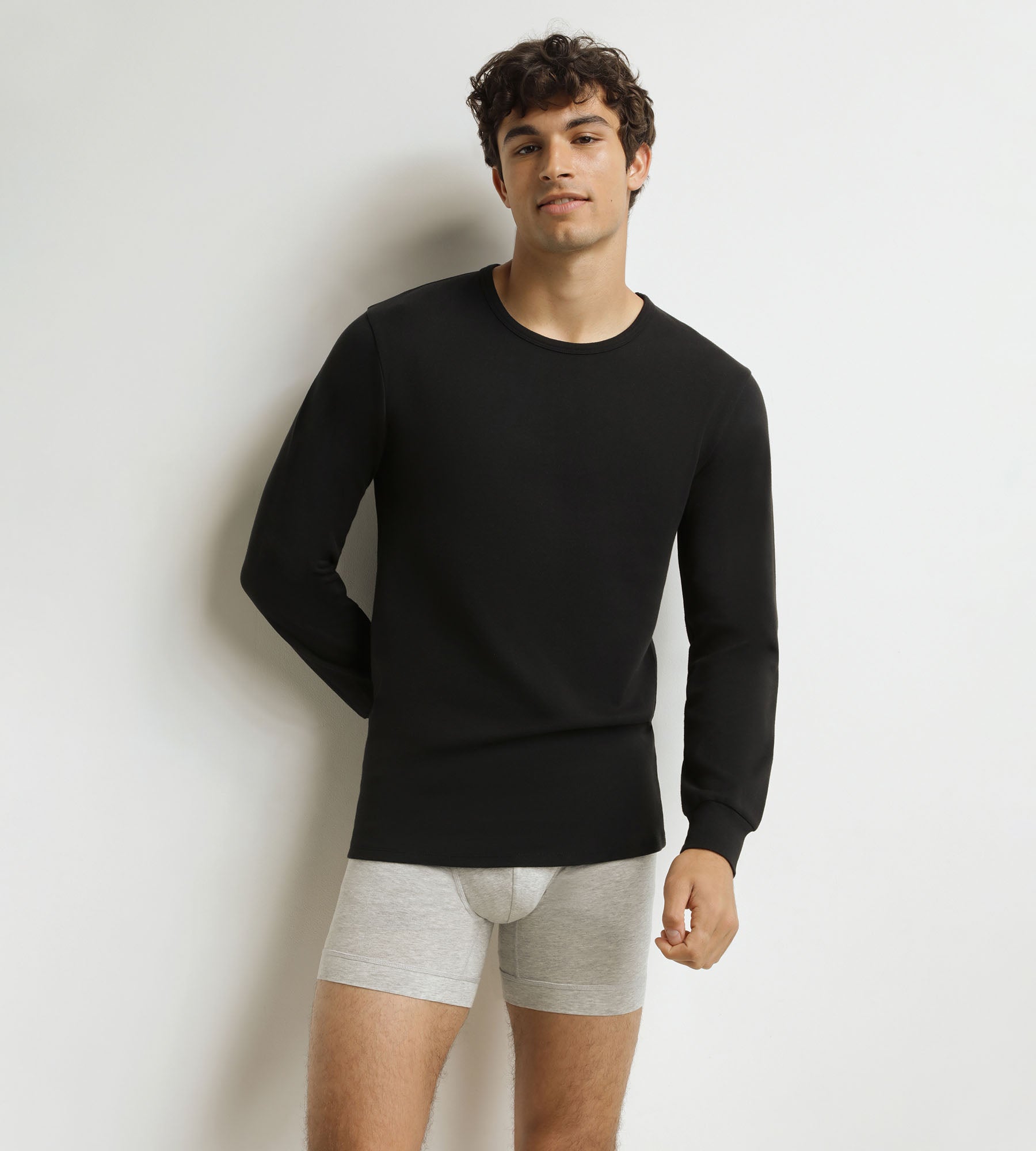 Men's black cotton T-shirt Dim Thermal