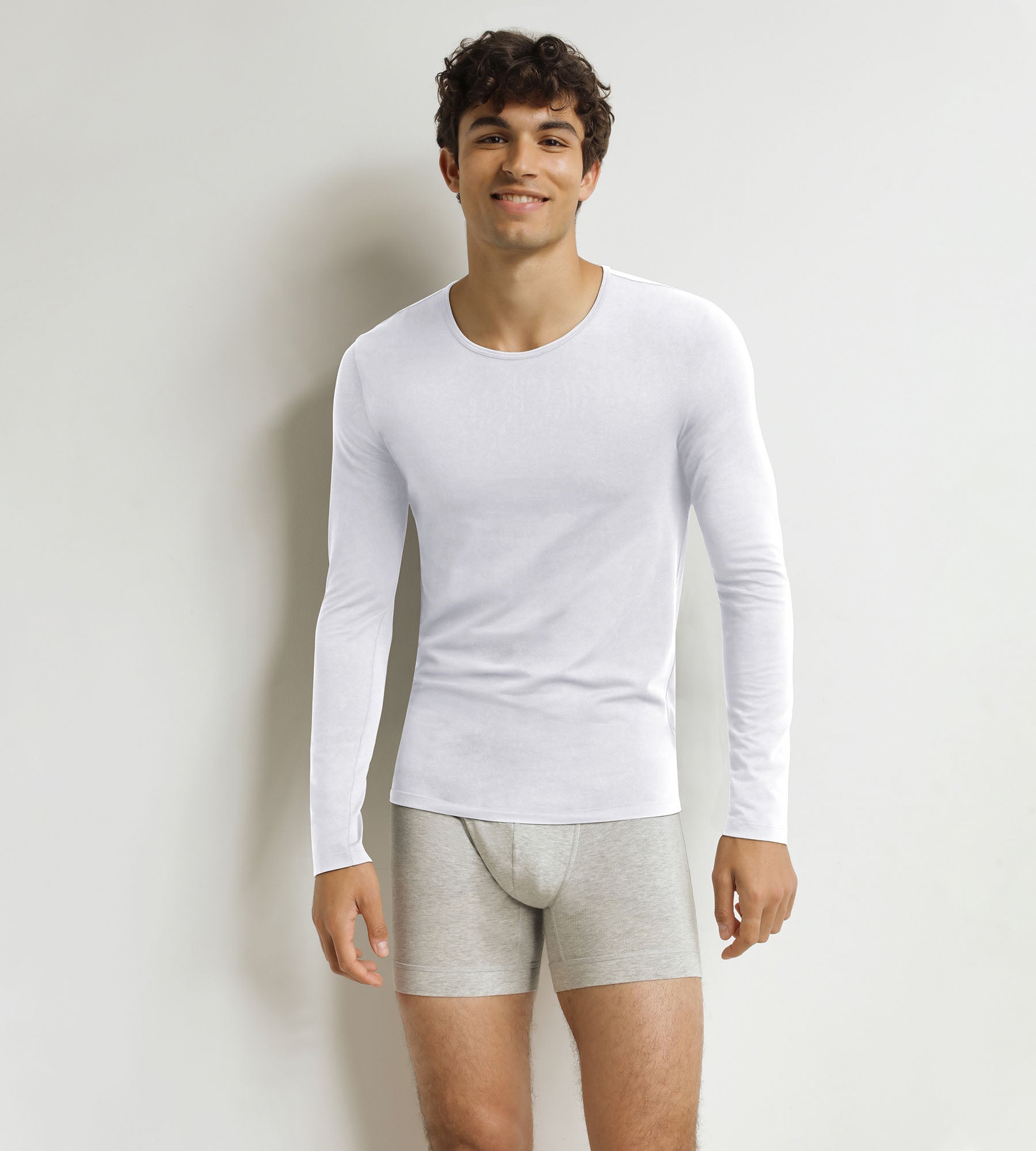 Men's long-sleeved T-shirt White Dim Thermal