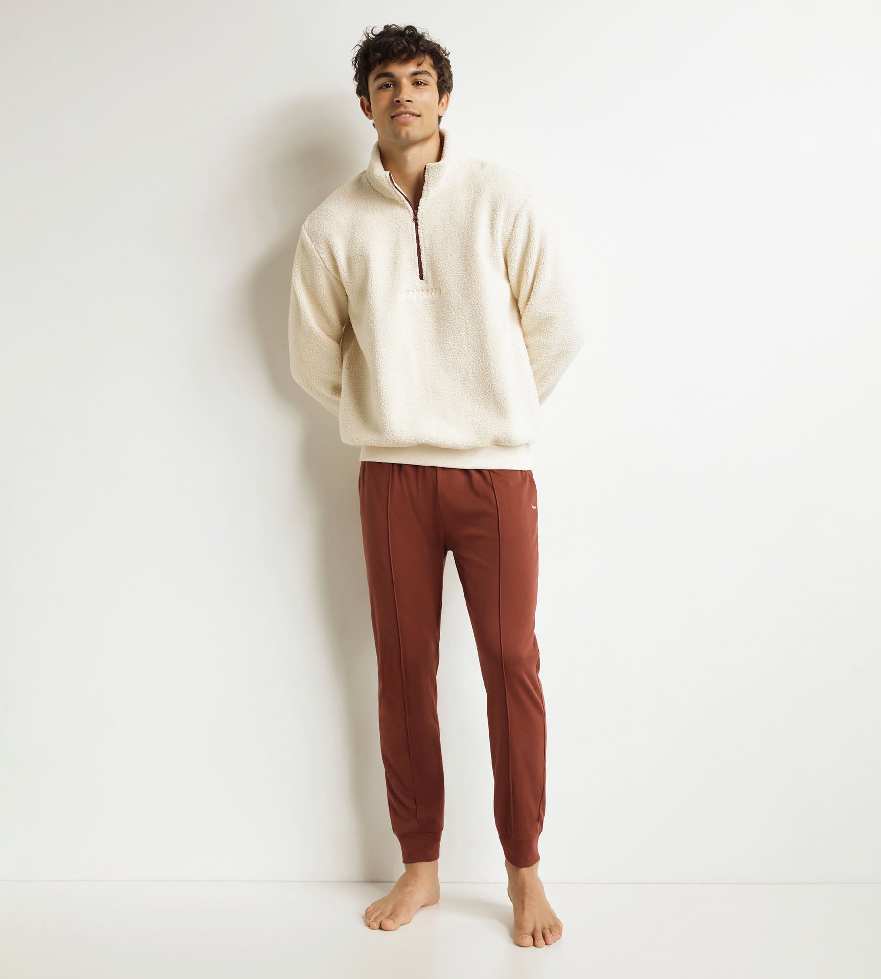 Men's pyjama trouser set Bordeaux Dim