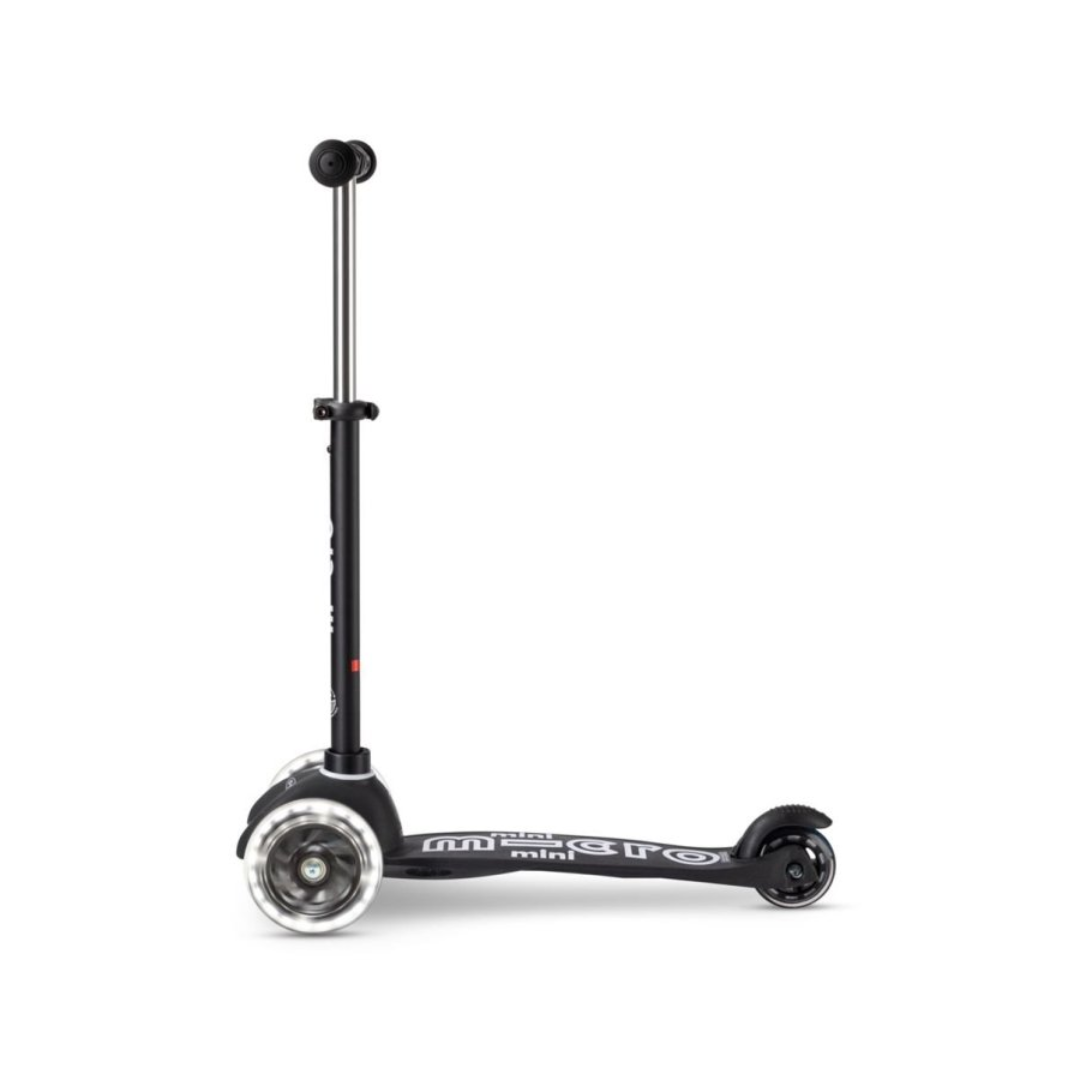 Patinete Micro mini Deluxe Led Negro