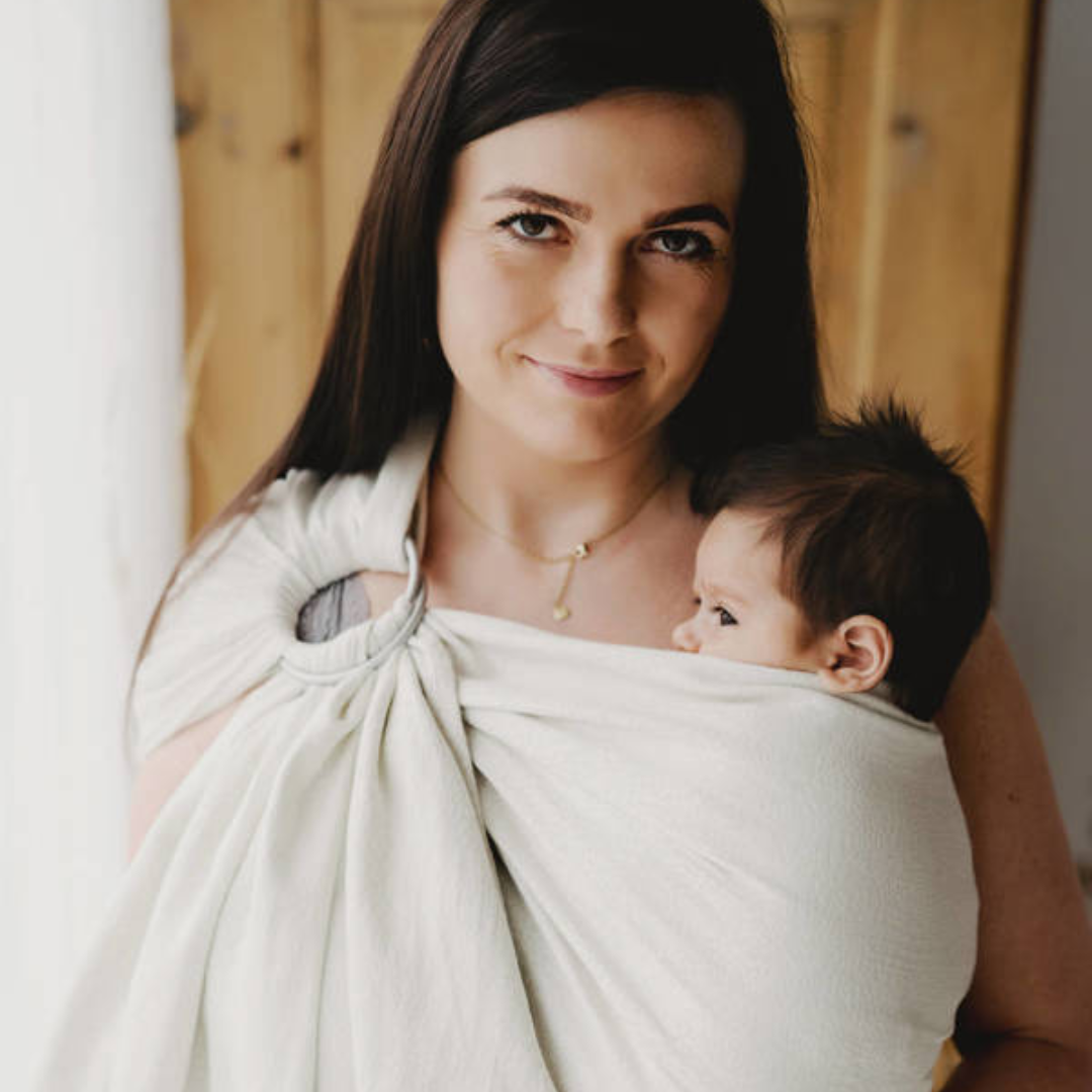 Bandolera de Jacquard Little Frog Ivory Ammonites