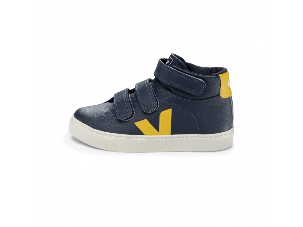 Bota con velcro piel azul ESPLARMIDVEL de Veja