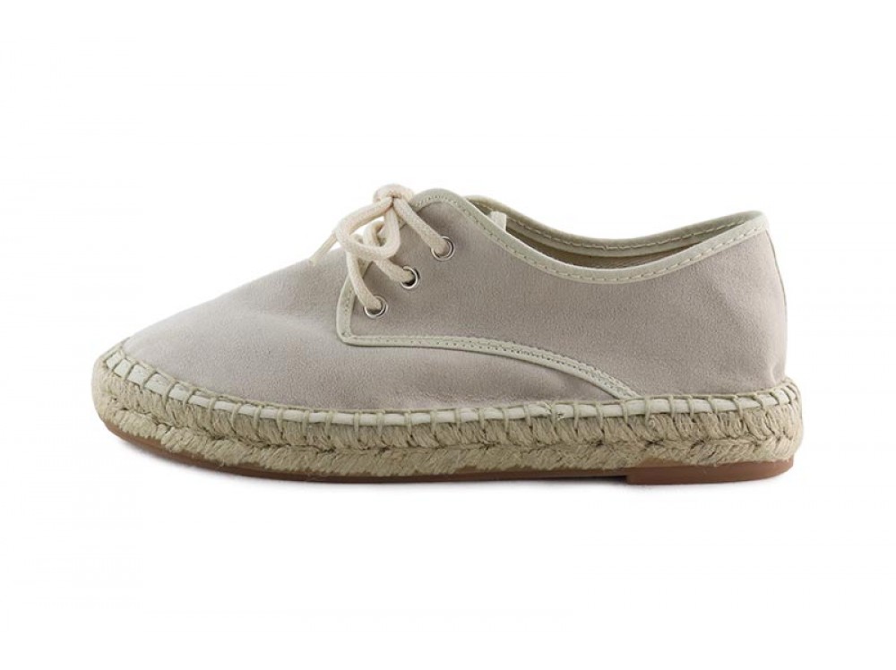 Alpargata beige con cordón Pepa y Cris