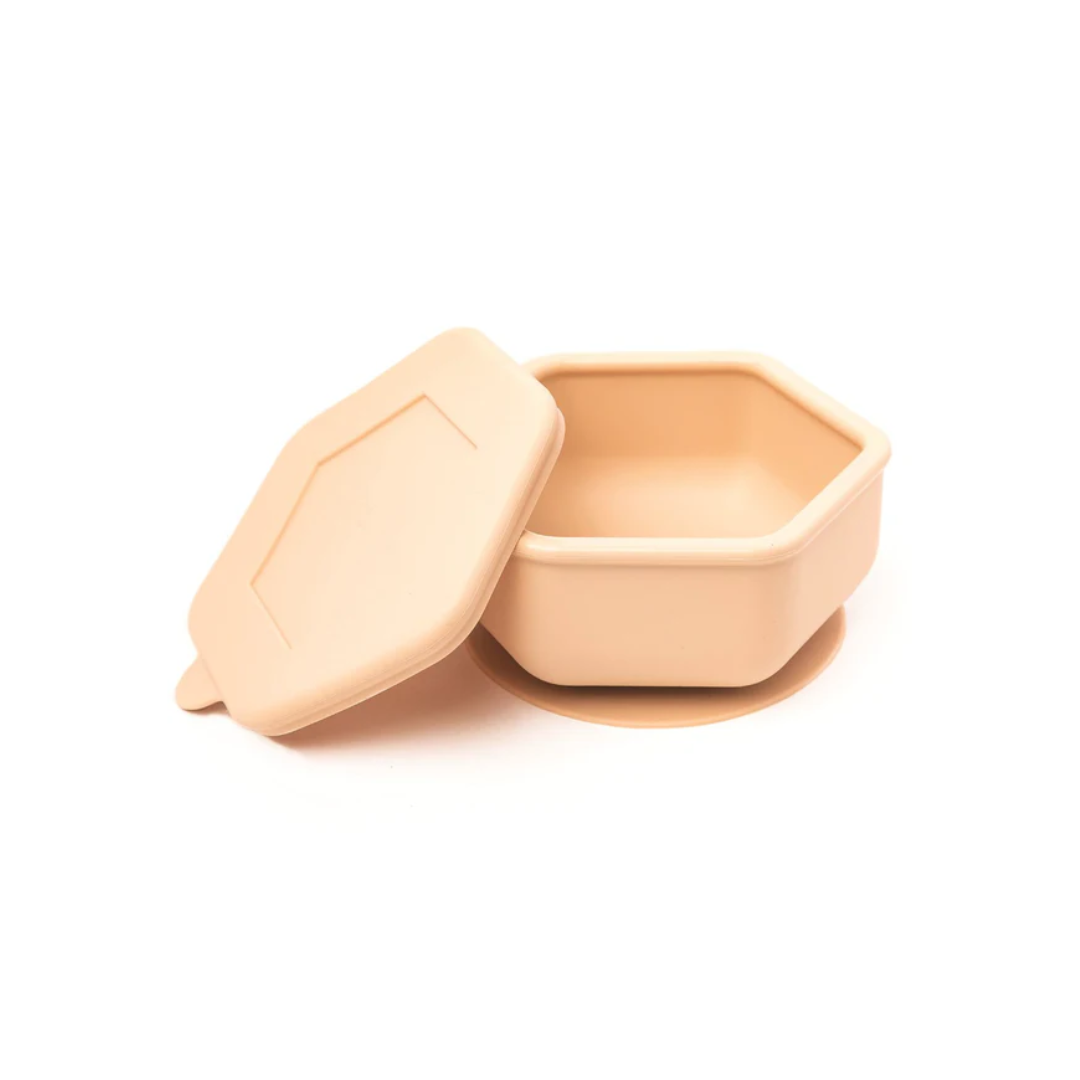 Bol Silicona + Tapa y Ventosa Arena - Tiny Twinkle