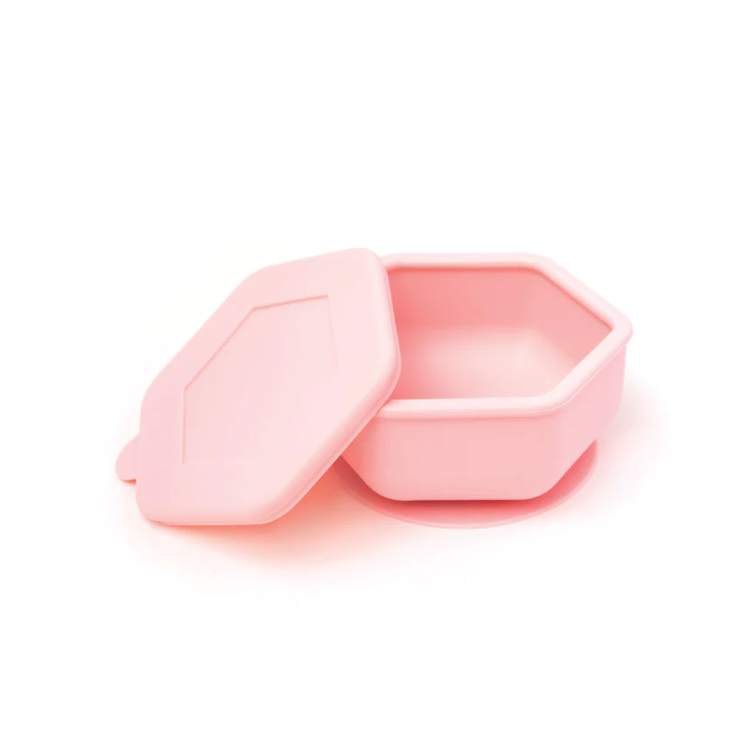 Bol Silicona + Tapa y Ventosa Rosa - Tiny Twinkle