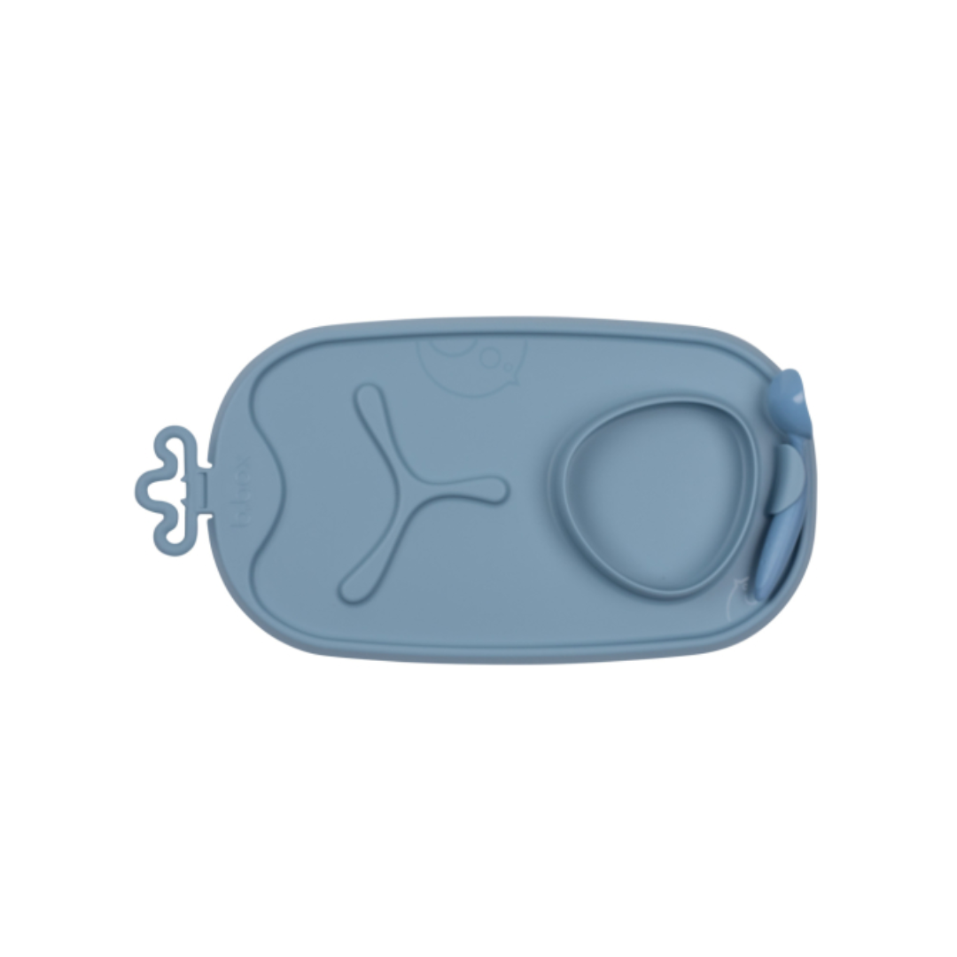 Bandeja Silicona Roll + Go con cuchara Ocean b.box