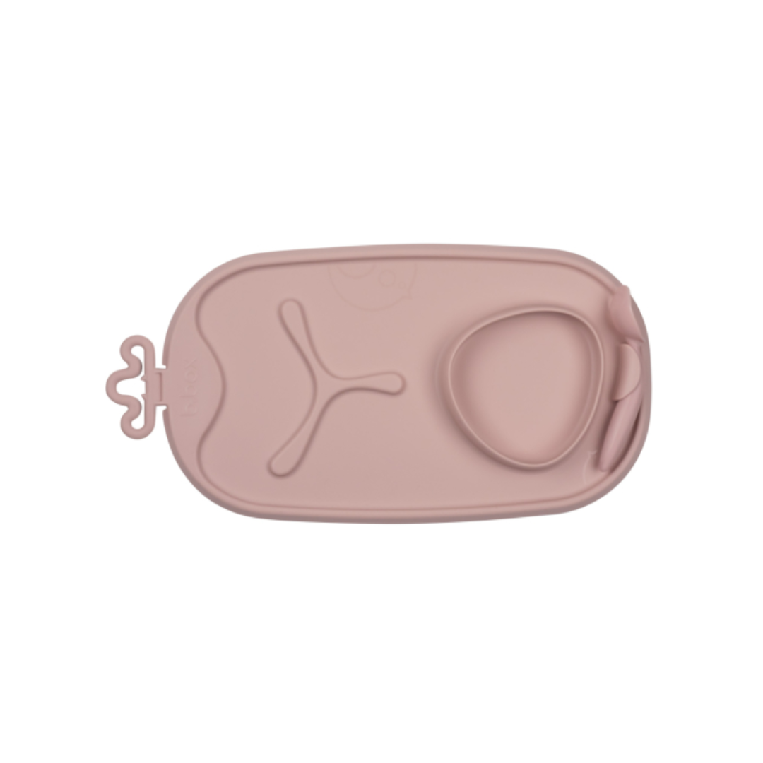 Bandeja Silicona Roll + Go con cuchara Blush b.box
