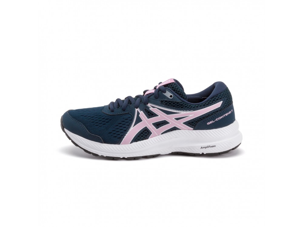 Deportiva de malla azul/rosa con cordón Gelcontend Asics