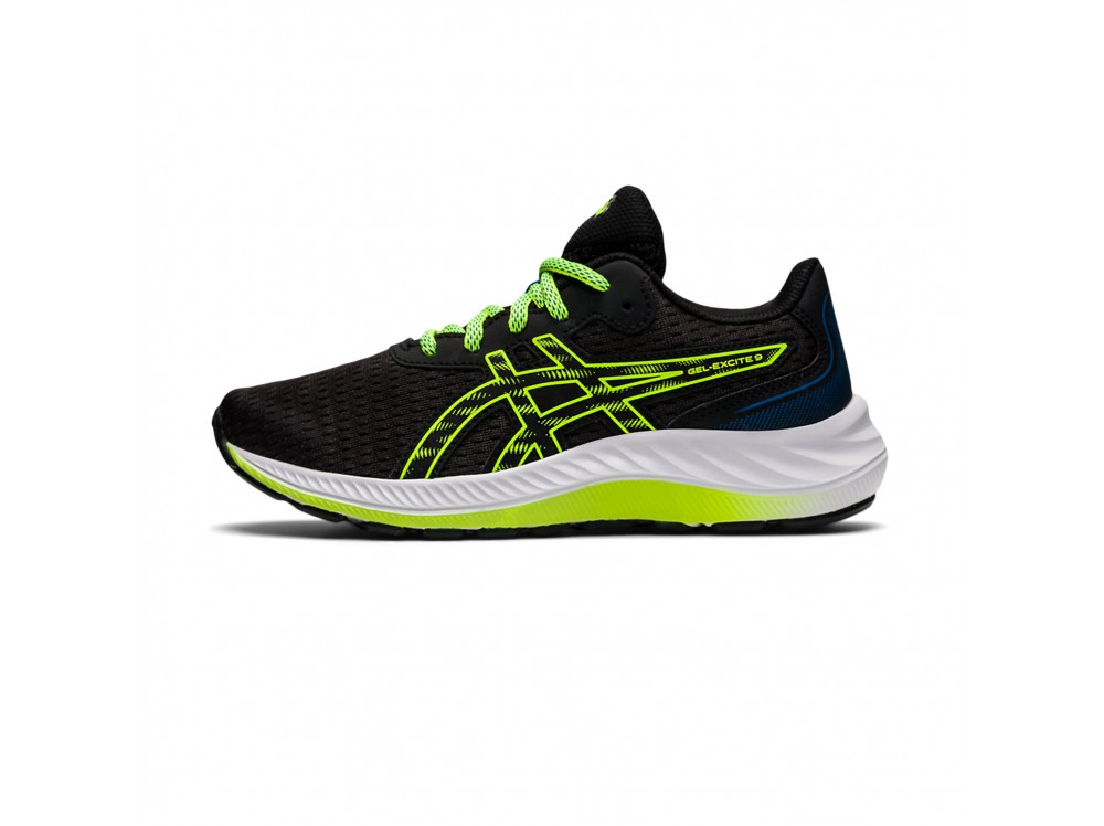 Deportiva de malla negro y verde con cordón GEL EXCITE™ 9 GS Asics