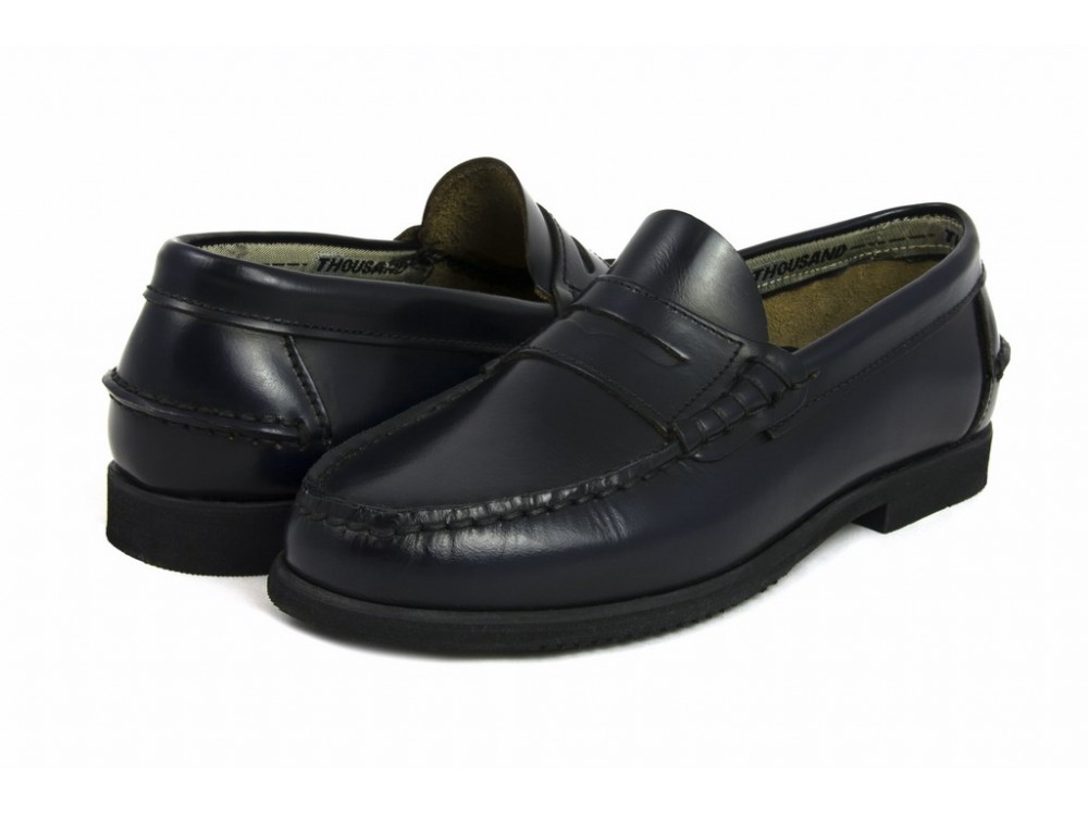 Mocasin piel azul THOU-G Jeromin