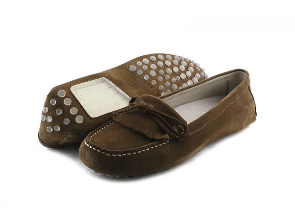Mocasin ante macork con flecos y lazo Jeromín