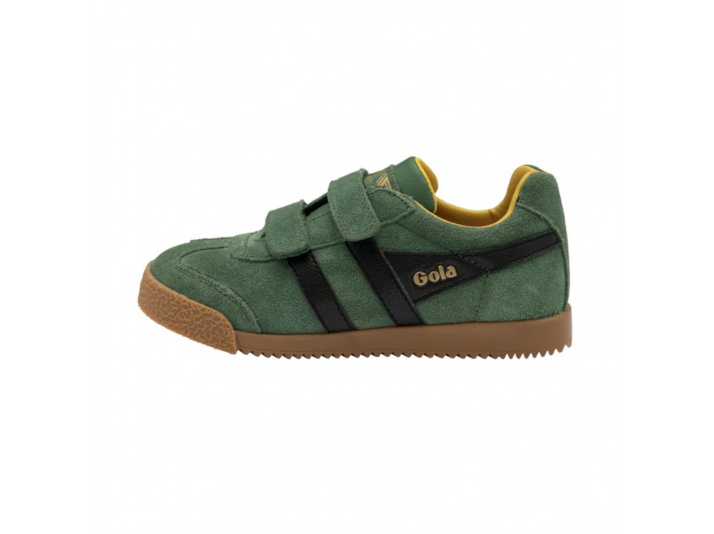 Deportiva verde/negro con velcro HARRIERVEL de Gola