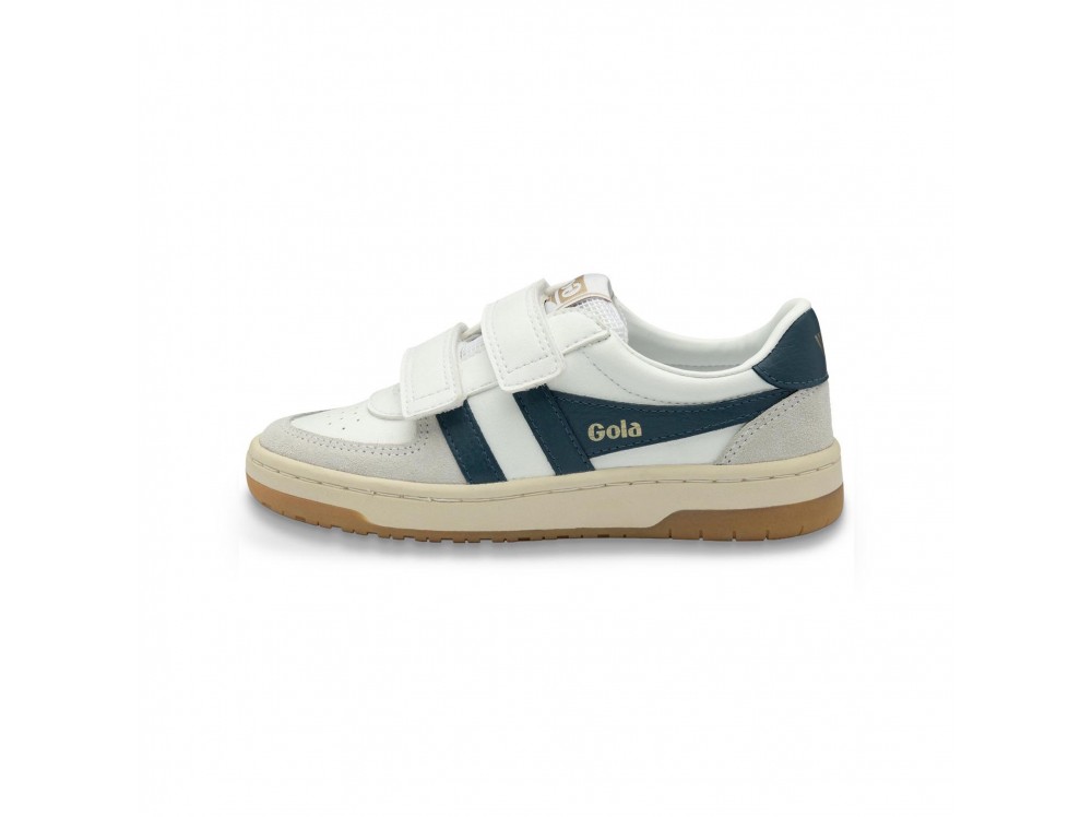 Deportiva blanco/azul con velcro HAWK de Gola