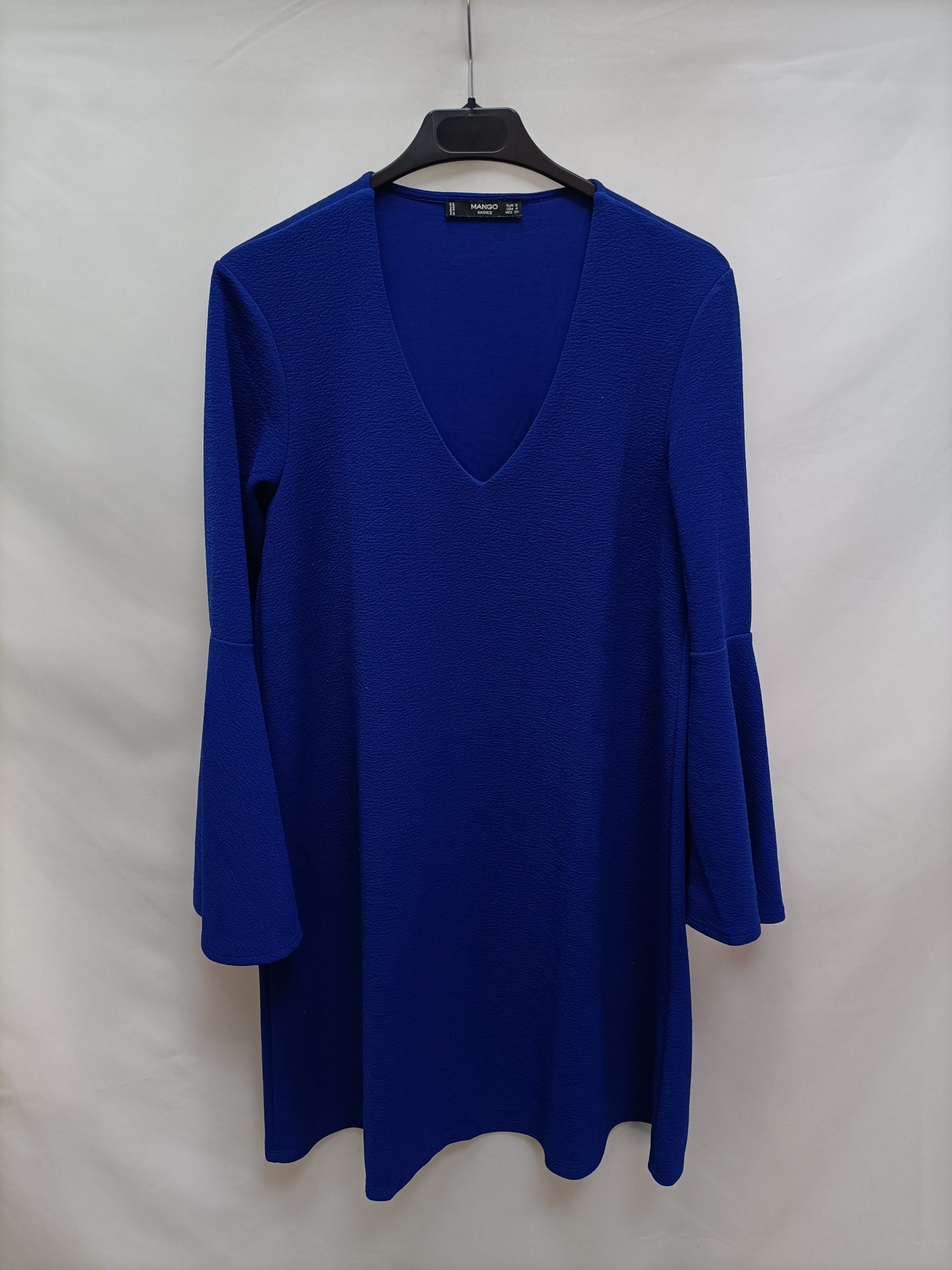 MANGO. Vestido azul Klein  T.s