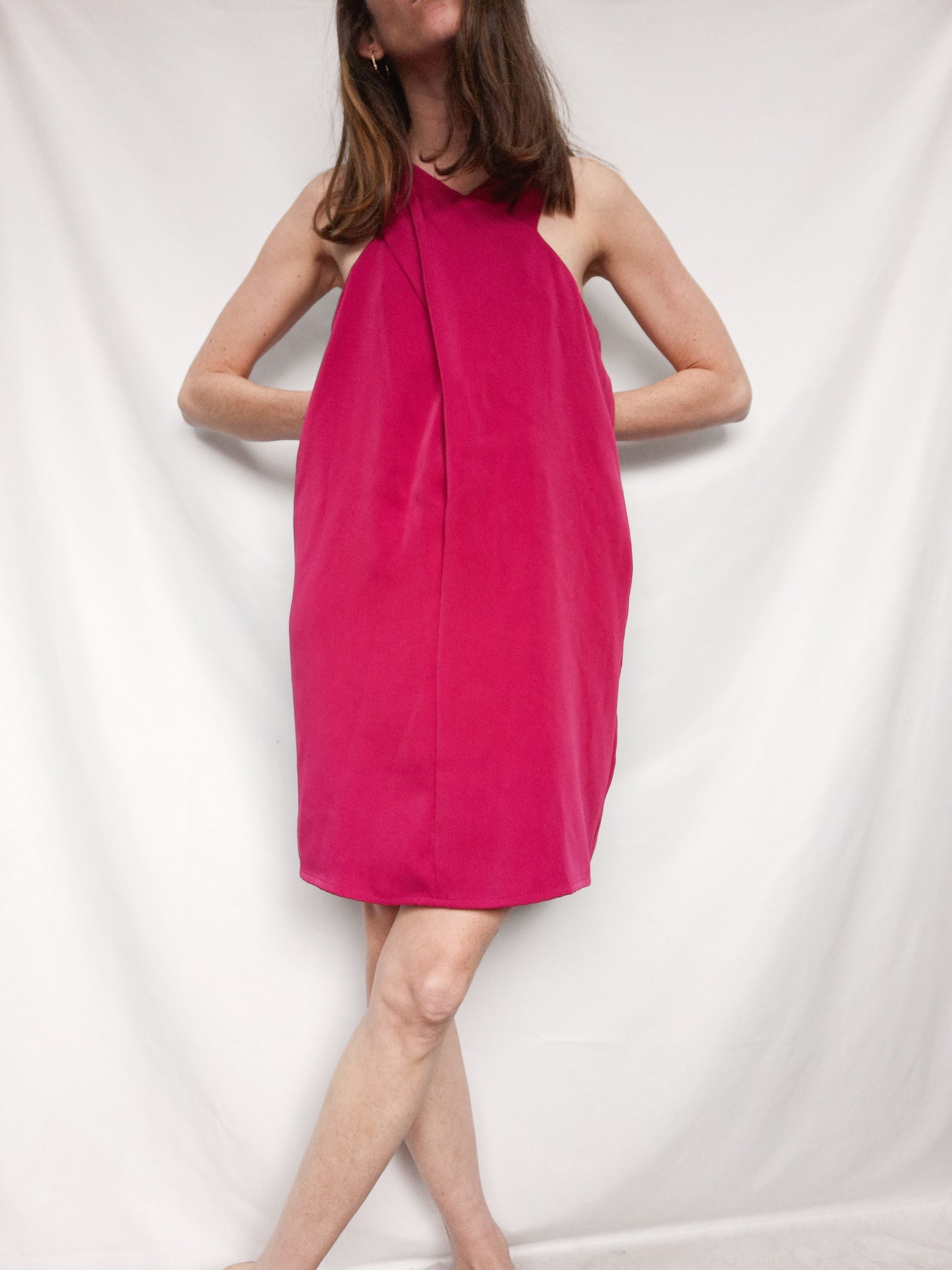 MANGO. Vestido fluido buganvilla T.xd