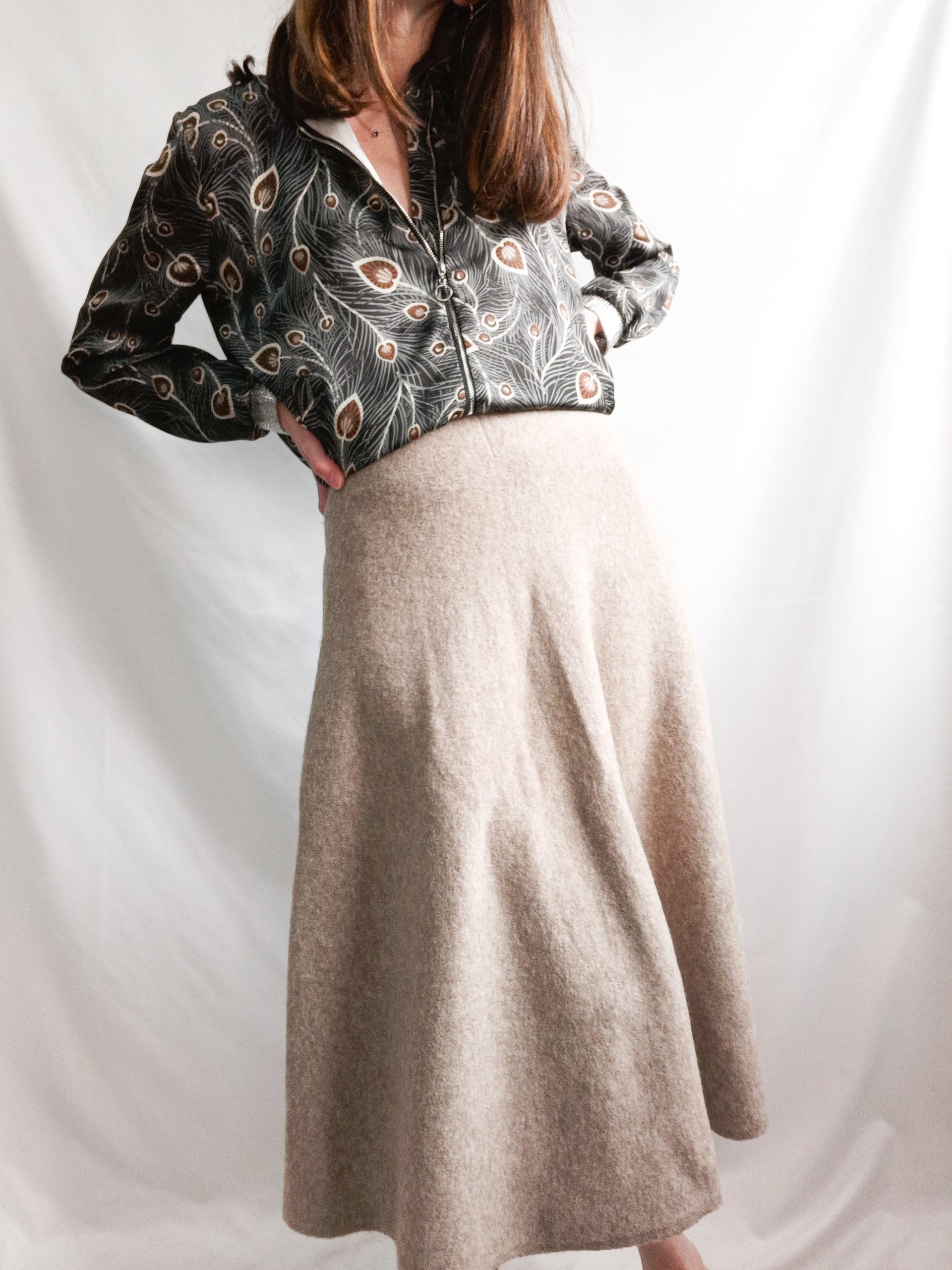 UNIQLO. Falda punto midi T.s