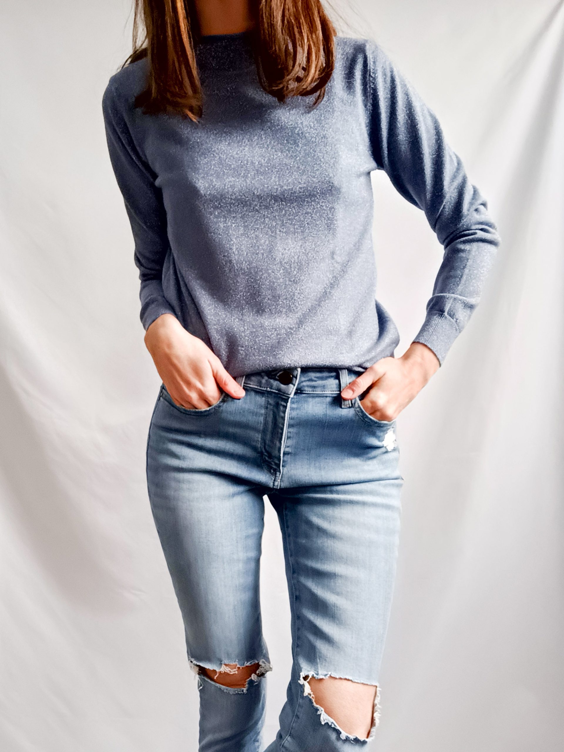 OTRAS. Jersey azul hilos T.u(s)