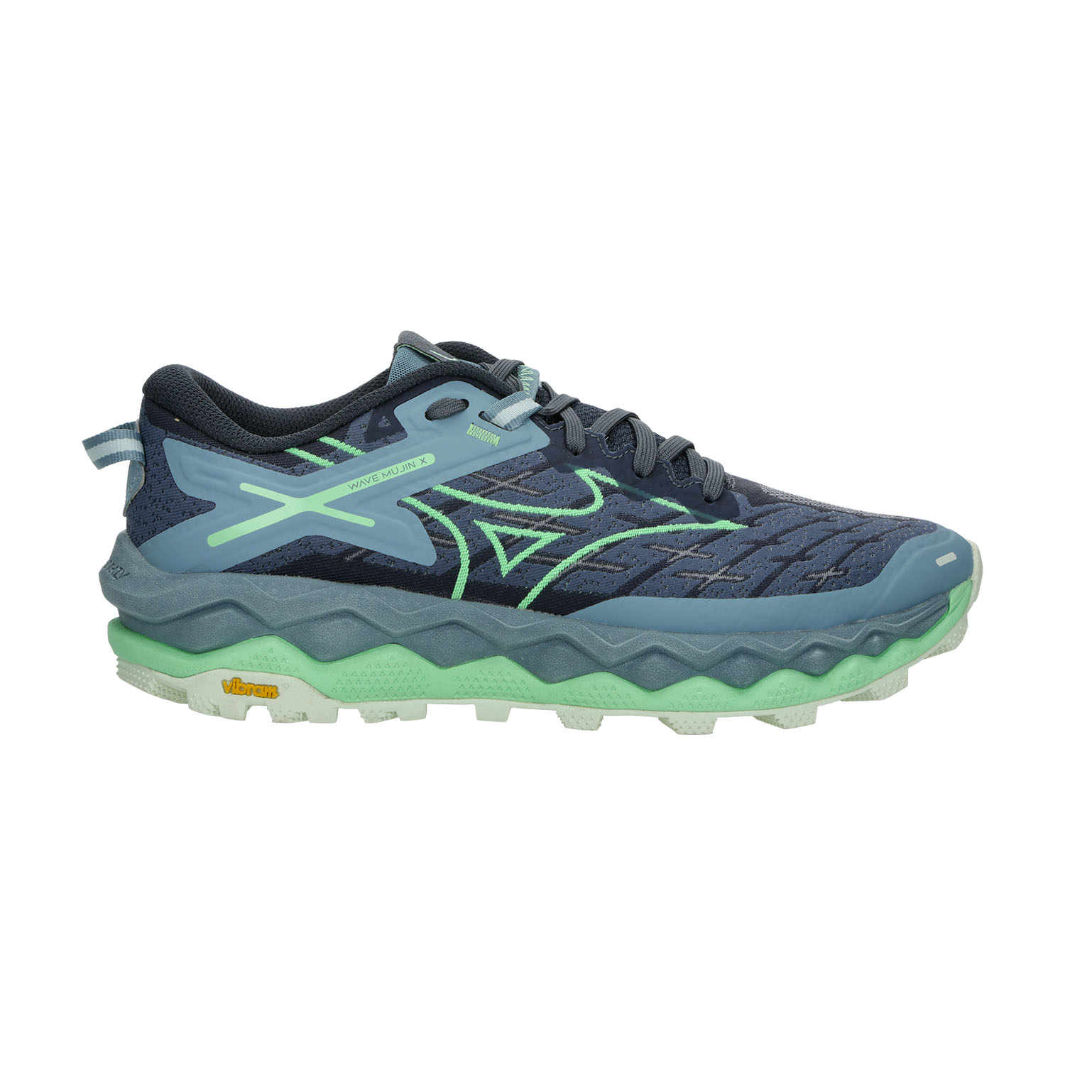 Mizuno Wave Mujin 10 Zapatillas Trail Running Mujer Violet Indigo/Neo Mint/Citadel