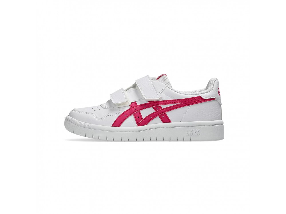 Deportiva con velcro blanco/fucsia JAPANVEL de Asics