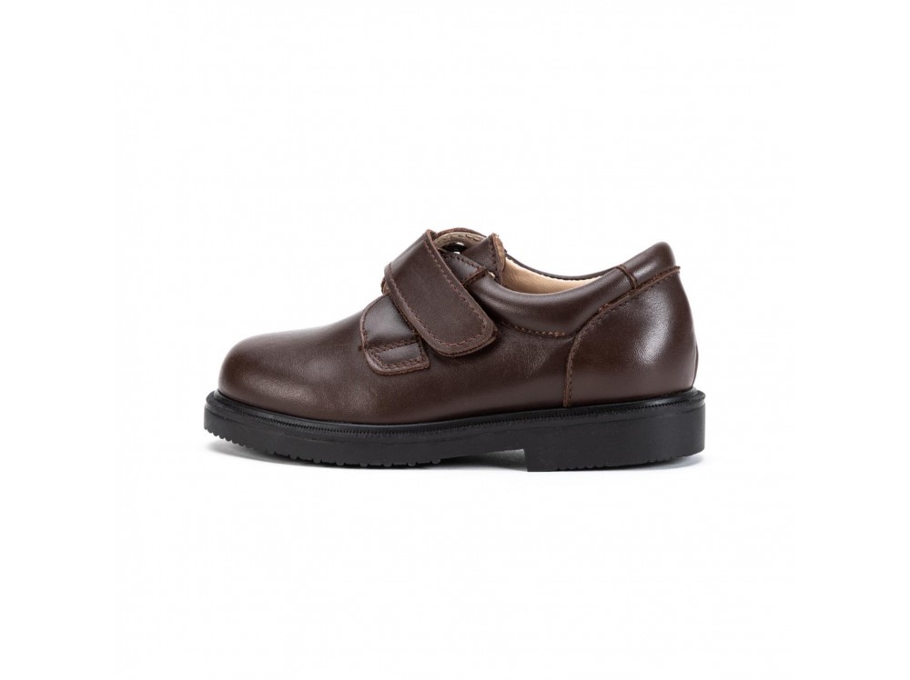 Zapato piel marrón velcro JERO500 Jeromín