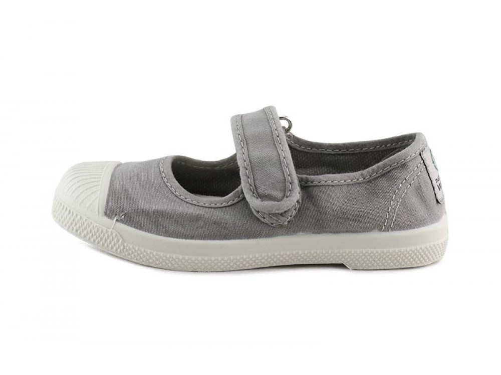 Merceditas lona gris claro Natural World