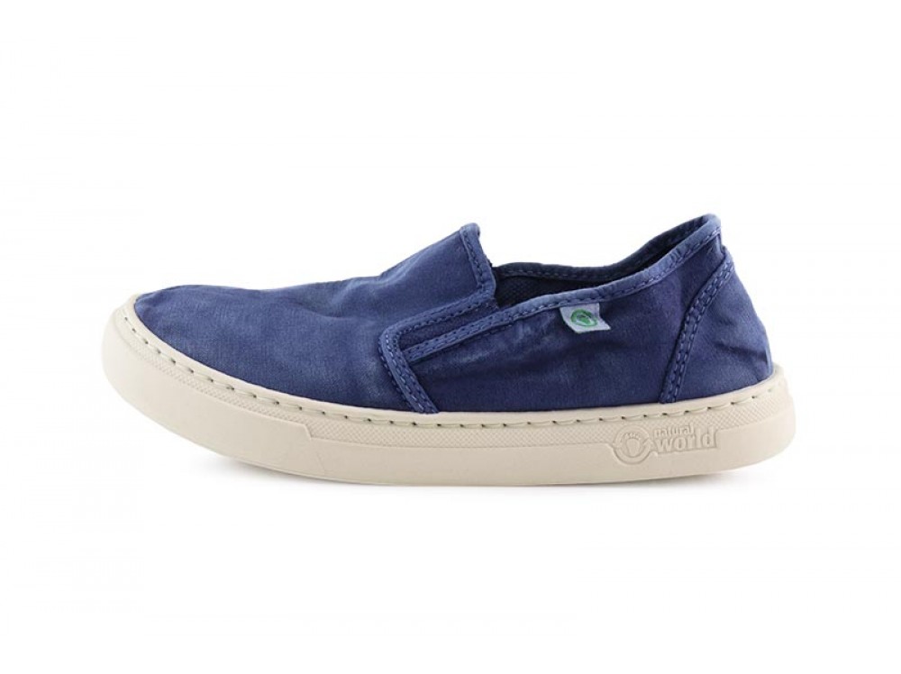 Zapatilla Kung fu de lona azulón oscuro Natural World