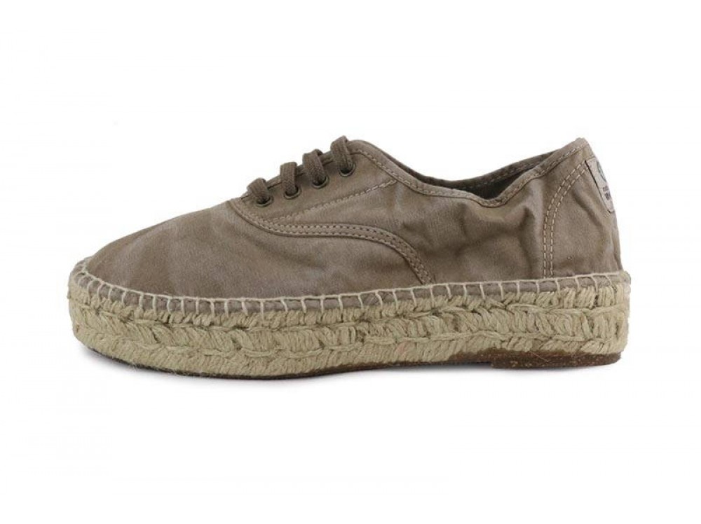Alpargata beige lavado con plataforma Natural World