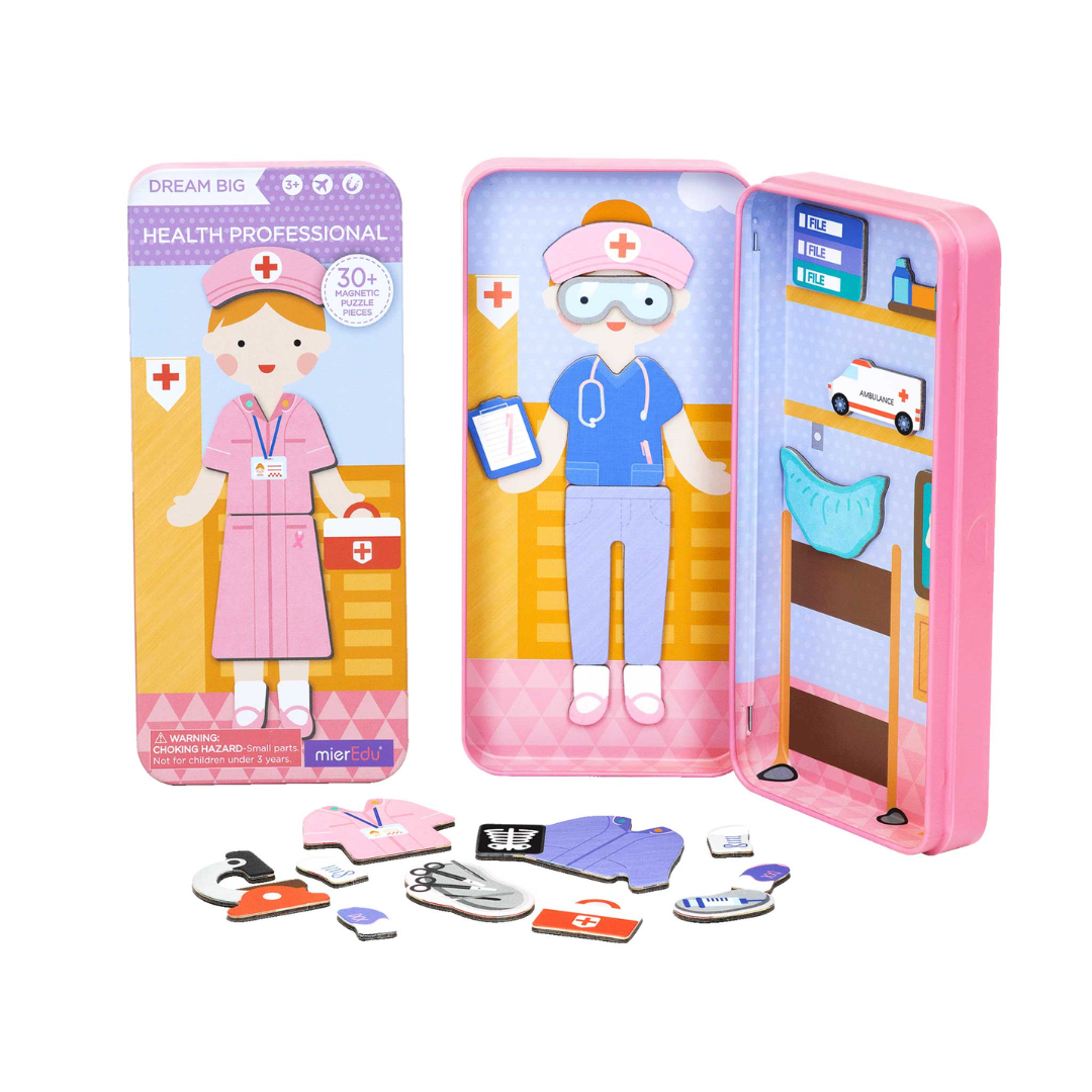 Caja Puzzle Magnético mis héroes - Profesional sanitario MierEdu