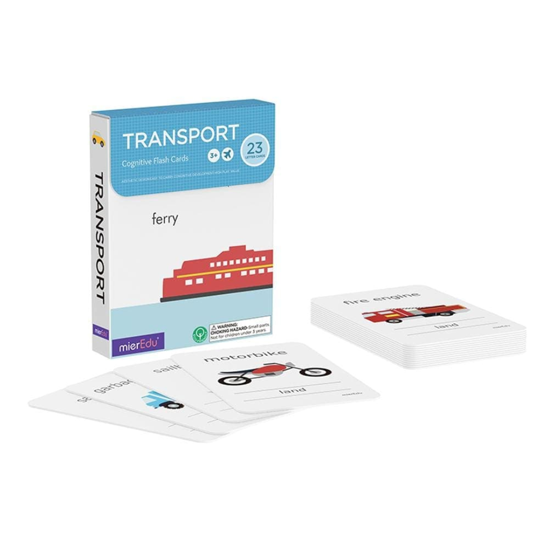 Cognitive Flash Cards Transportes MierEdu