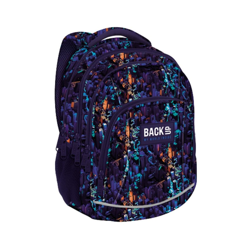 Mochila escolar Back Up Neon City