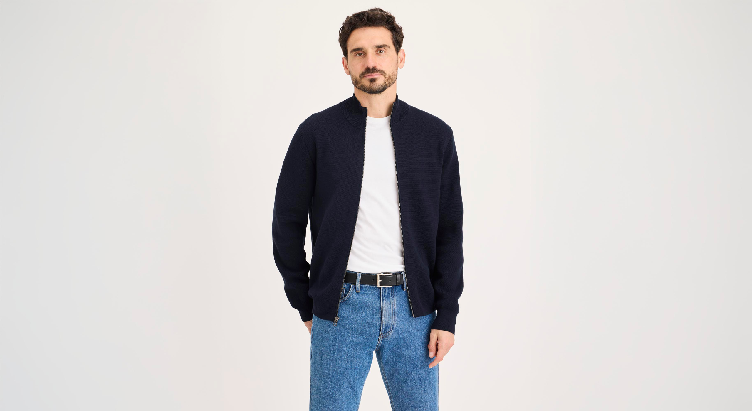 Full-Zip Sweater, Regular Fit