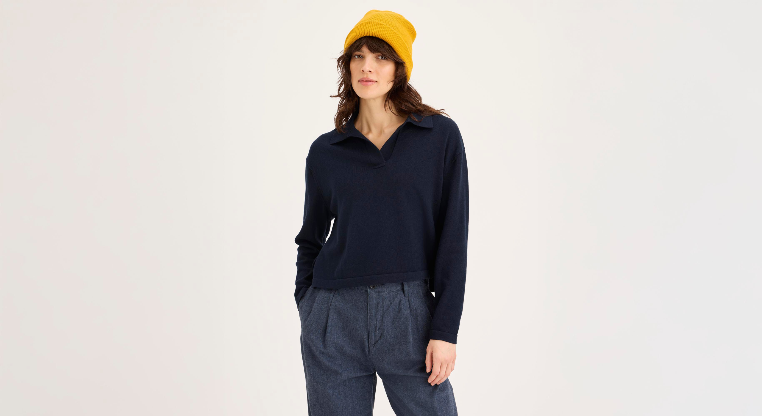 Sweater Polo, Relaxed Fit