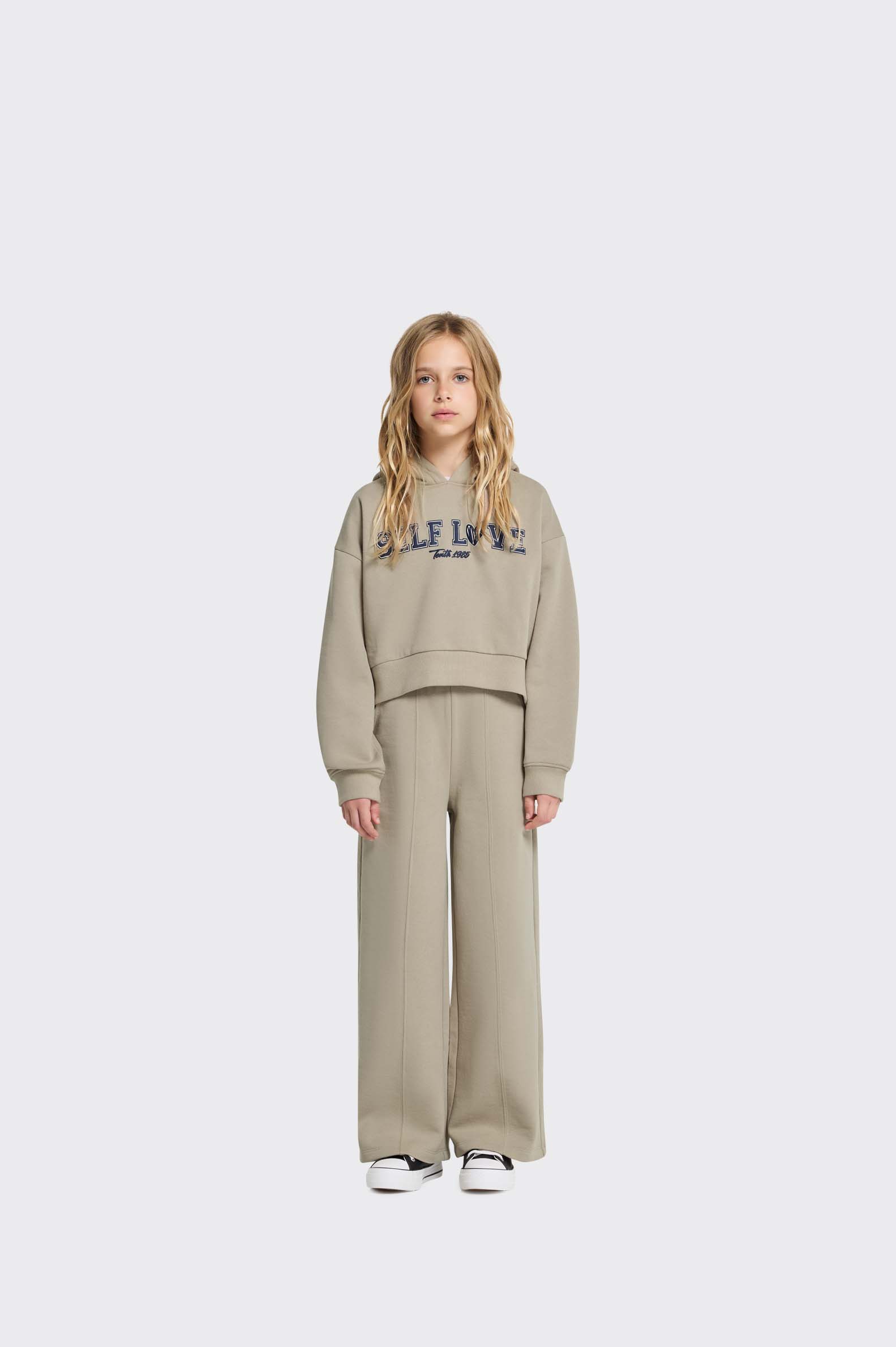 PANTALÓN EXCLUSIVES Tenth FELPA ANCHO NIÑA