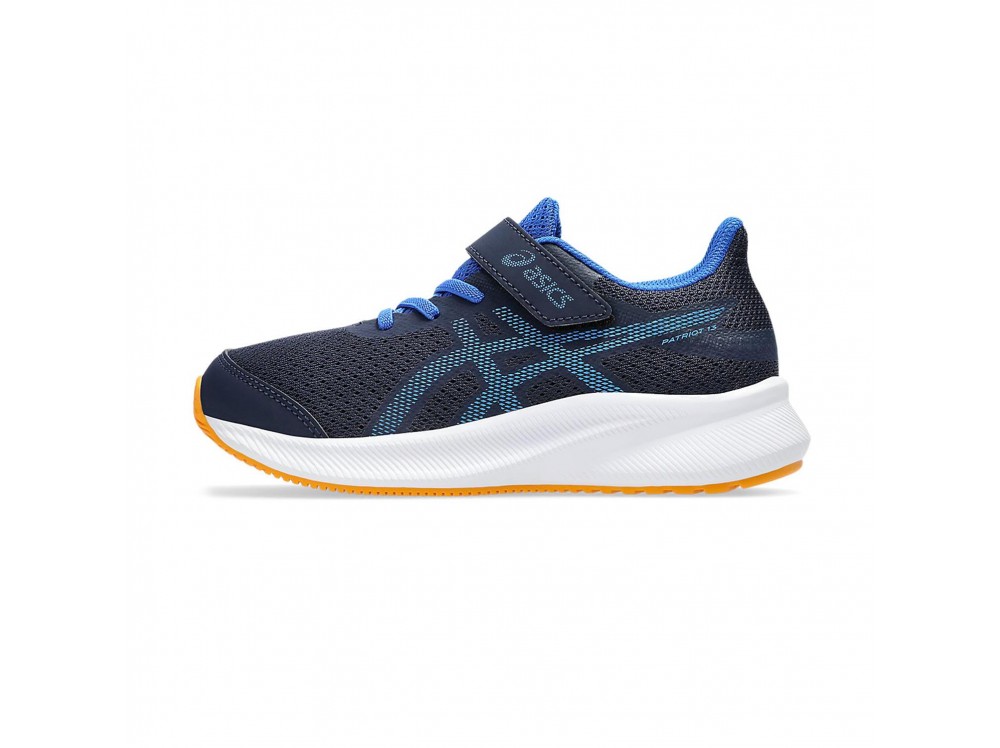 Deportiva azul/azulón con cordón elástico y velcro PATRIOT13PSVEL de Asics