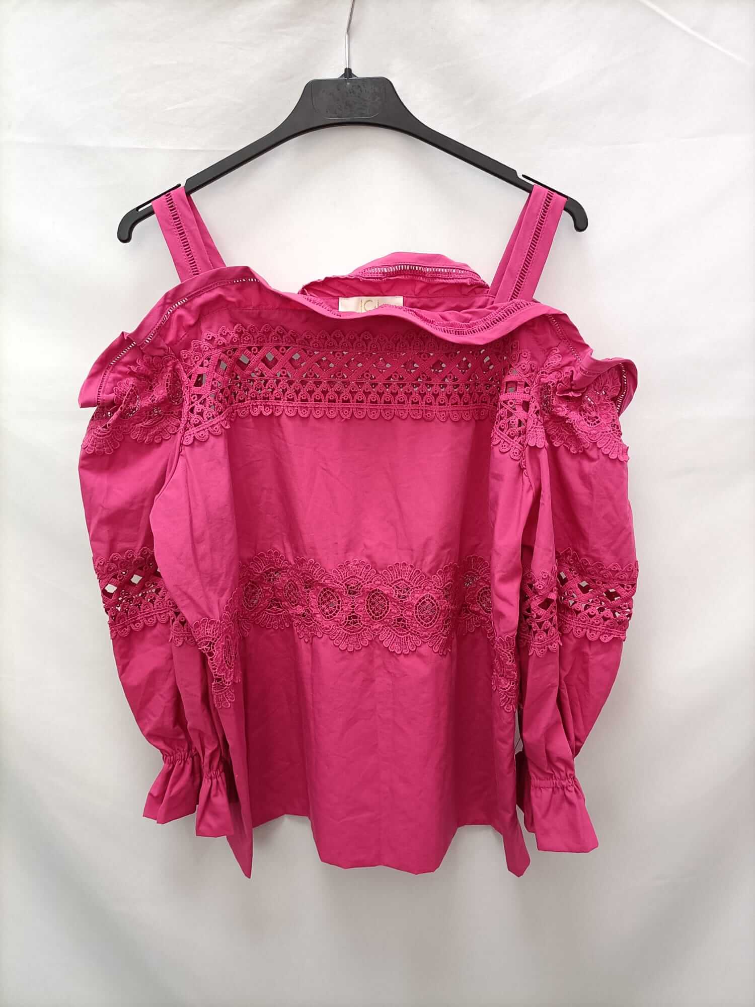 JCL. Top rosa encaje Tu (m/l)