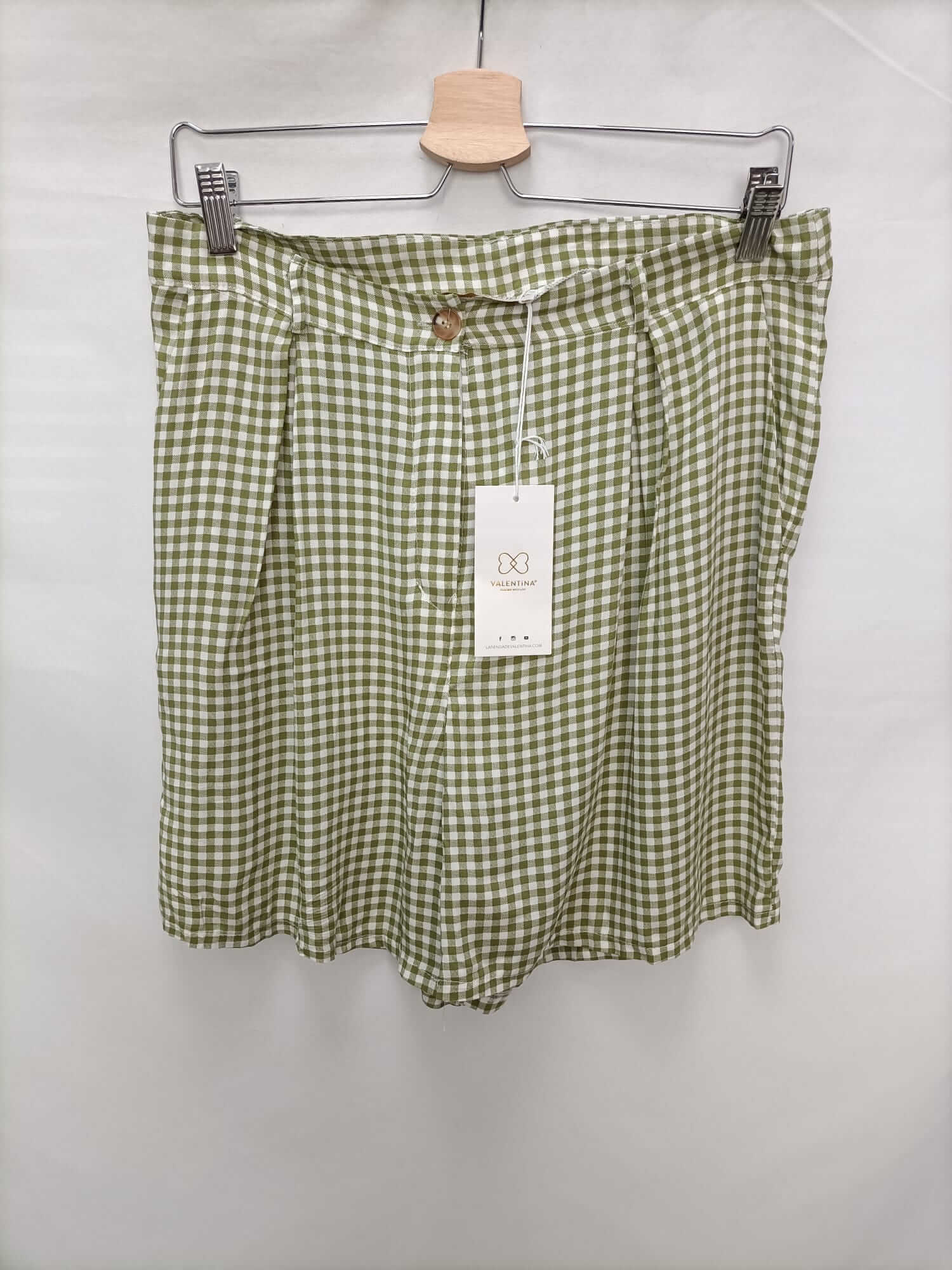 VALENTINA. bermudas cuadros vichí T.l/40
