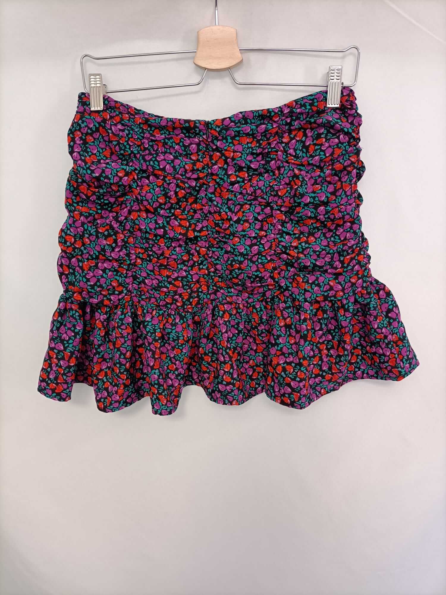 LEFTIES.Falda corta fruncida T.m