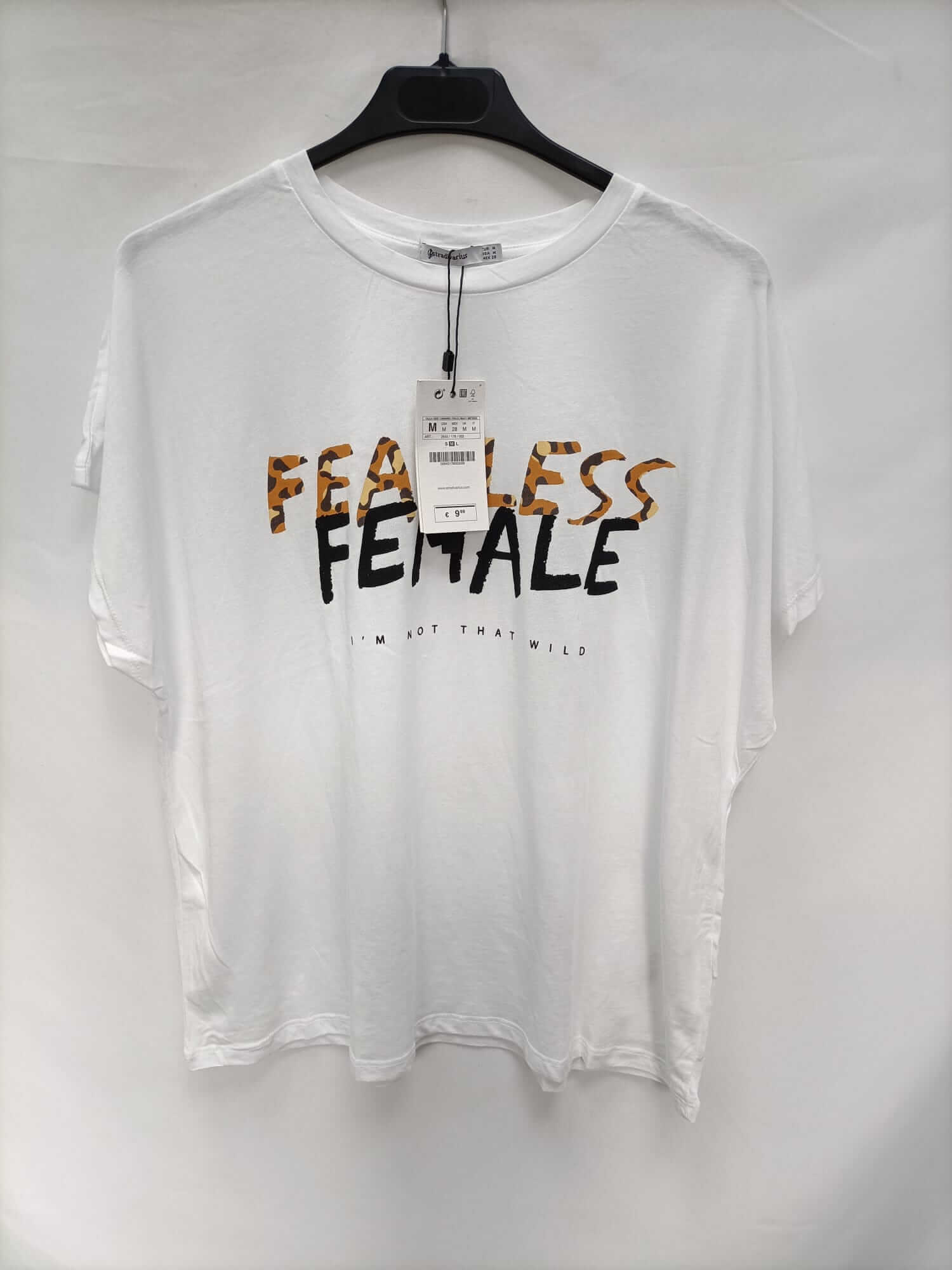 STRADIVARIUS.Camiseta frase T.m