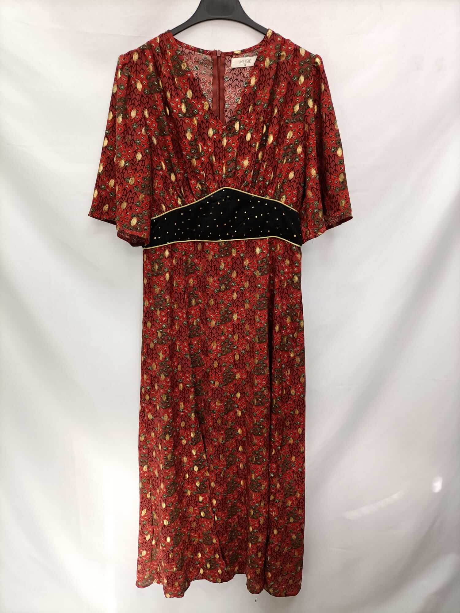 MEISIE.Vestido largo teja T.m