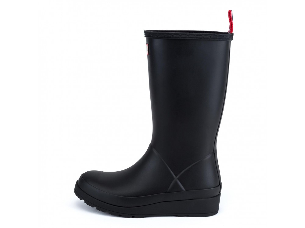 Bota de agua negro caña alta y plataforma Playtall Hunter