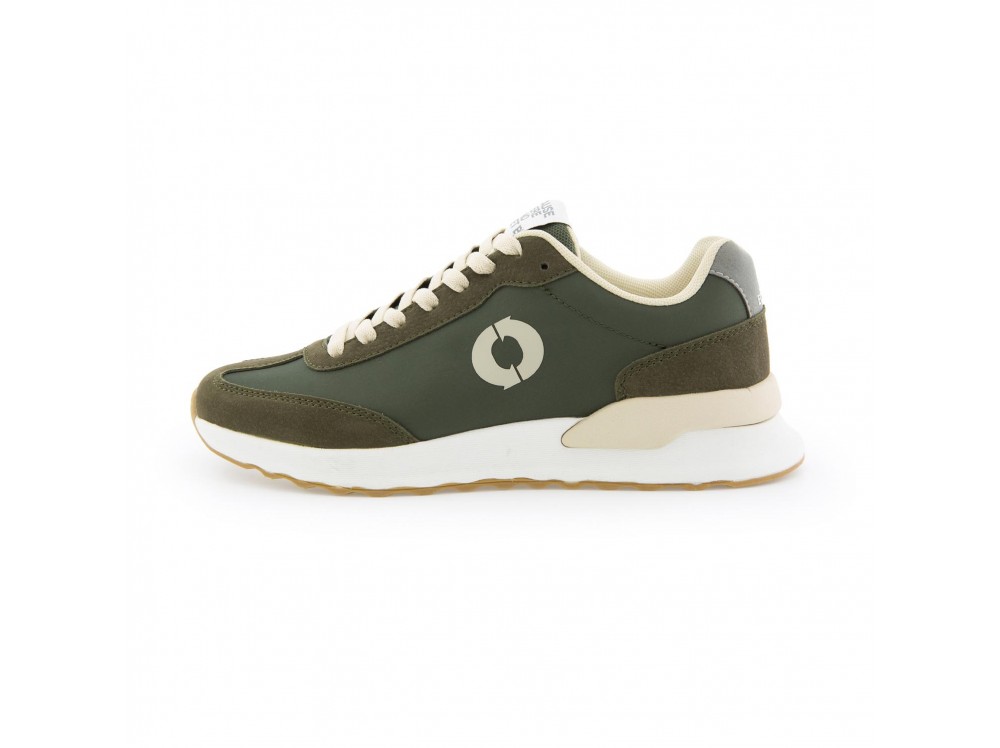 Deportiva verde/beige con cordón PRINCEALF de Ecoalf