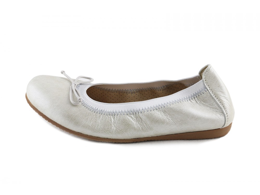 Bailarina piel salinas elástico y lazo Jeromín